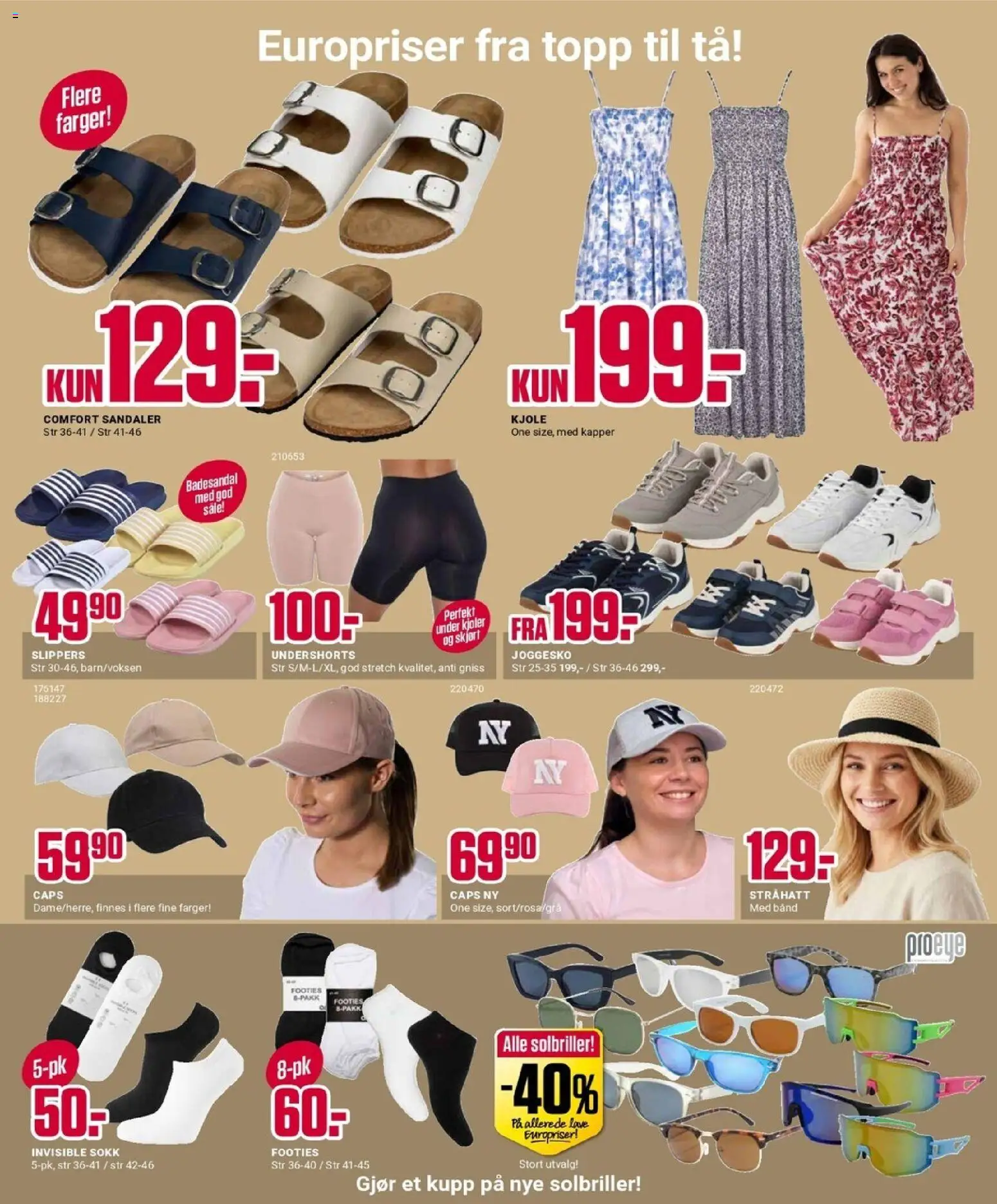 {H1} | Side: 5 | Produkter: Kjole, Sandaler, Joggesko, Solbriller