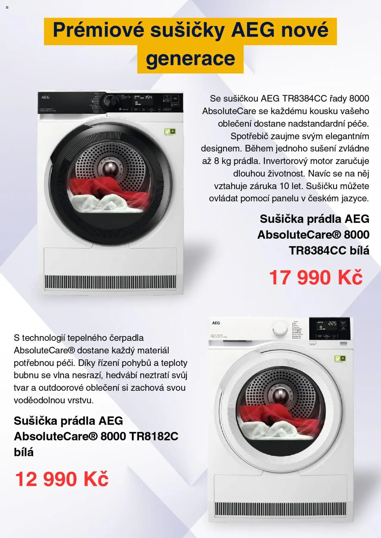 Datart nabídka od 20.08.2025 | Strana: 2 | Produkty: Sušička, Oblečení
