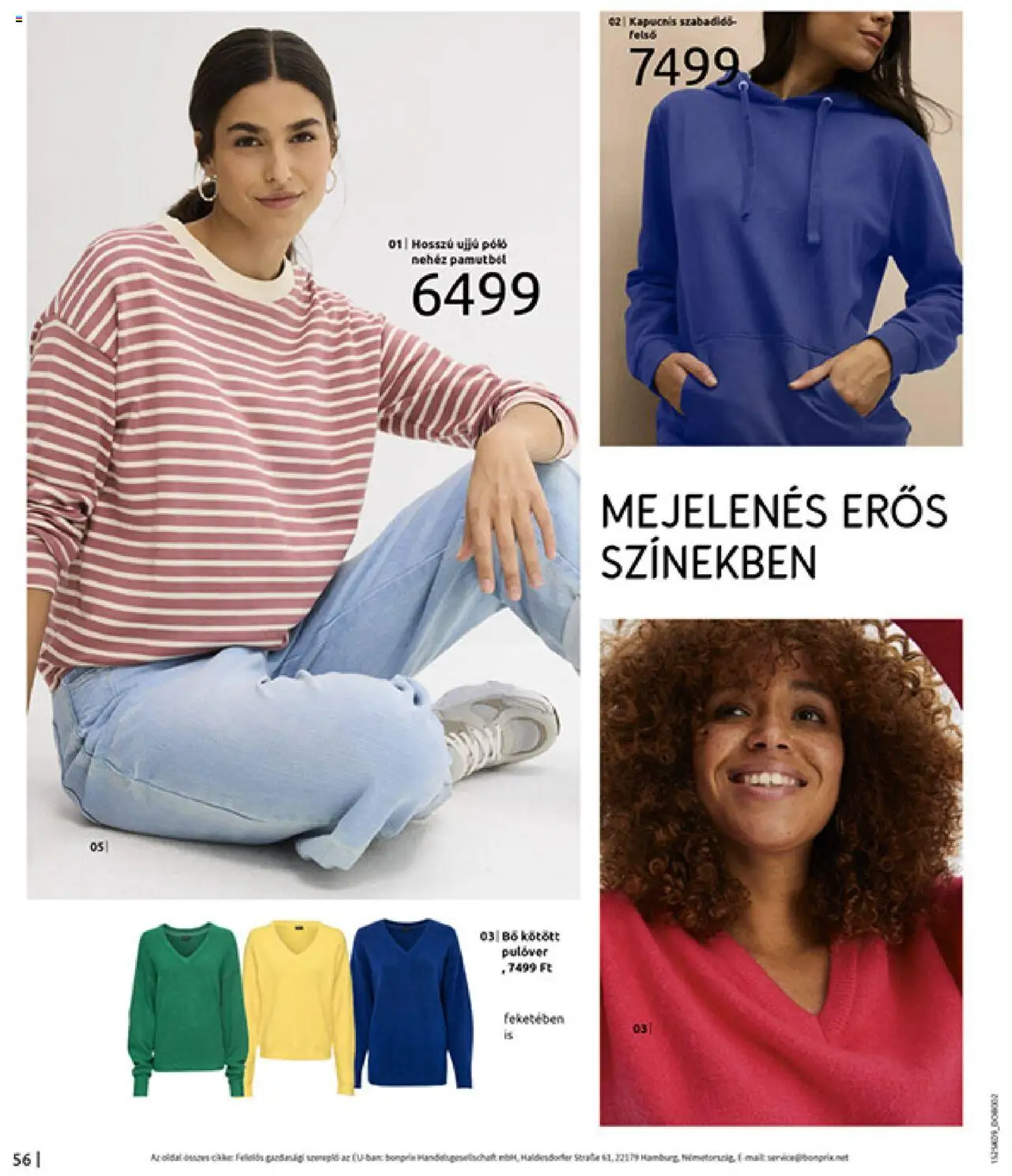 Bonprix akciós ujság - amely érvényes a következő dátumtól: 22.09.2025 | Oldal: 58 | Termékek: Pulóver