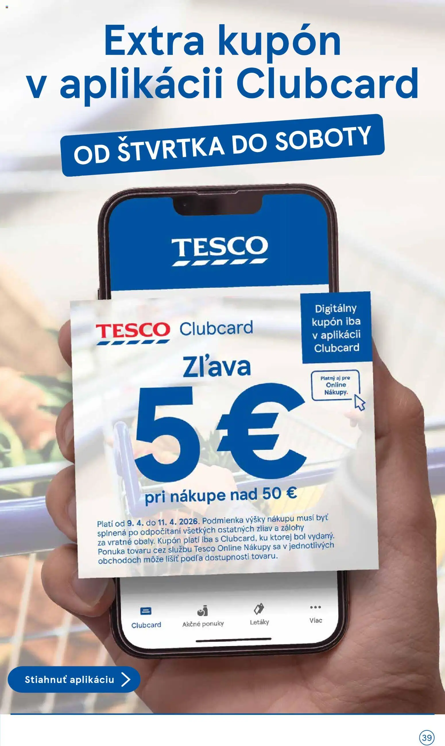 Nové Tesco akcie – leták je platný od 08.04.2026 | Strana: 39