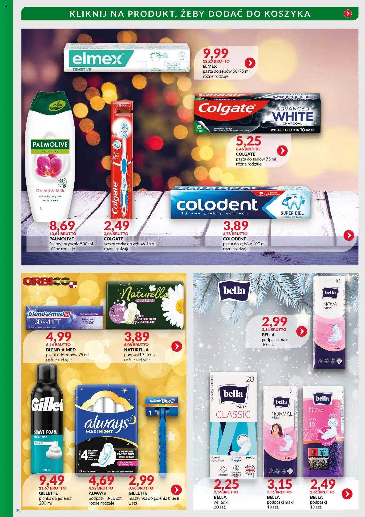 Eurocash Gazetka - Katalog Artykułów Chemicznych od 01.12.2025 | Strona: 10 | Produkty: Gillette, Podpaski, Prysznic, Pianka do golenia