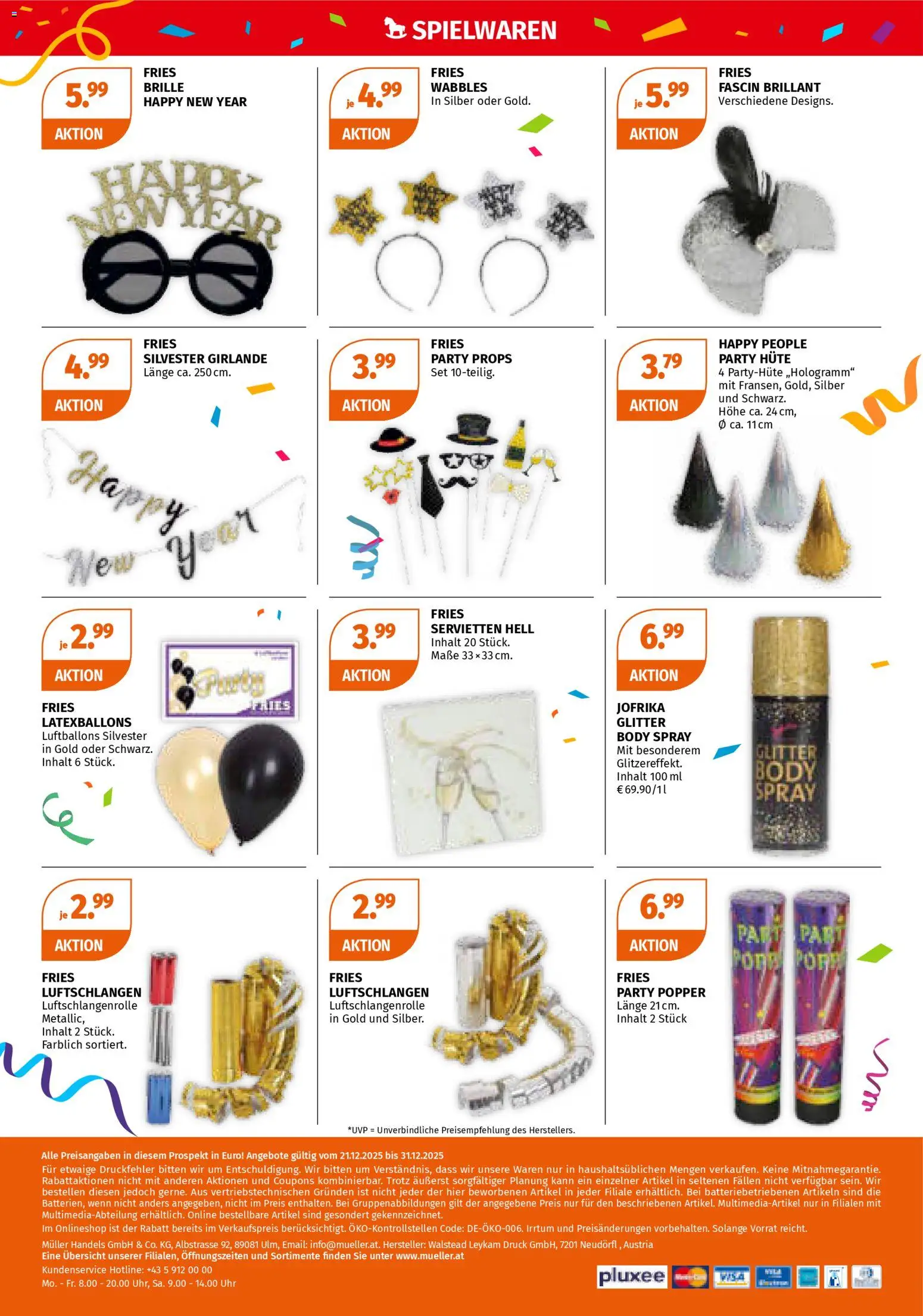 Müller Spielend Ins Neue Jahr gültig ab 21.12.2025 | Seite: 6 | Produkte: Brille, Uhr