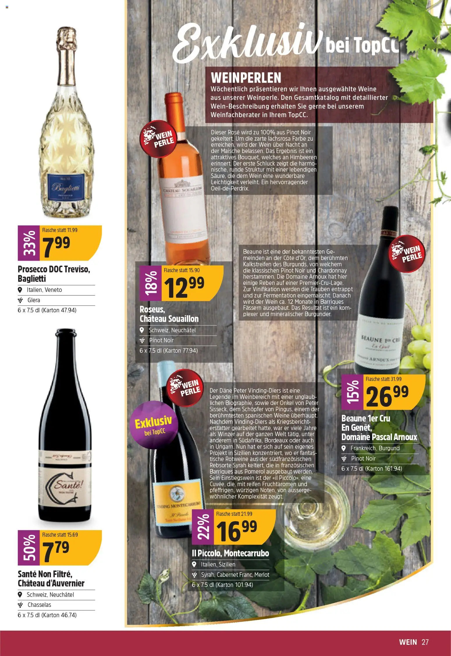 TopCC Aktionen – gültig ab 17.11.2025 | Seite: 27 | Produkte: Merlot, Wein