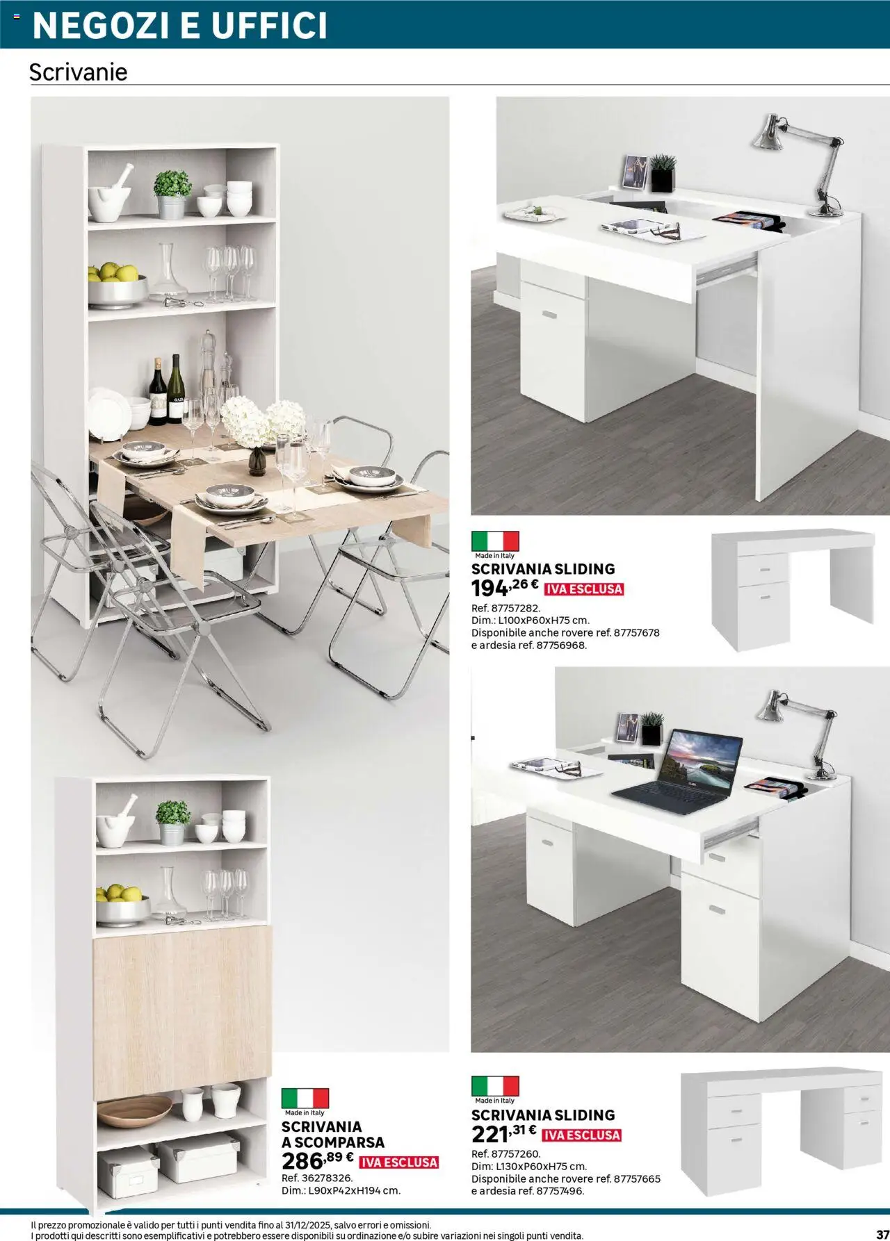 Volantino Leroy Merlin del 02.06.2025 | Pagina: 37 | Prodotti: Scrivania