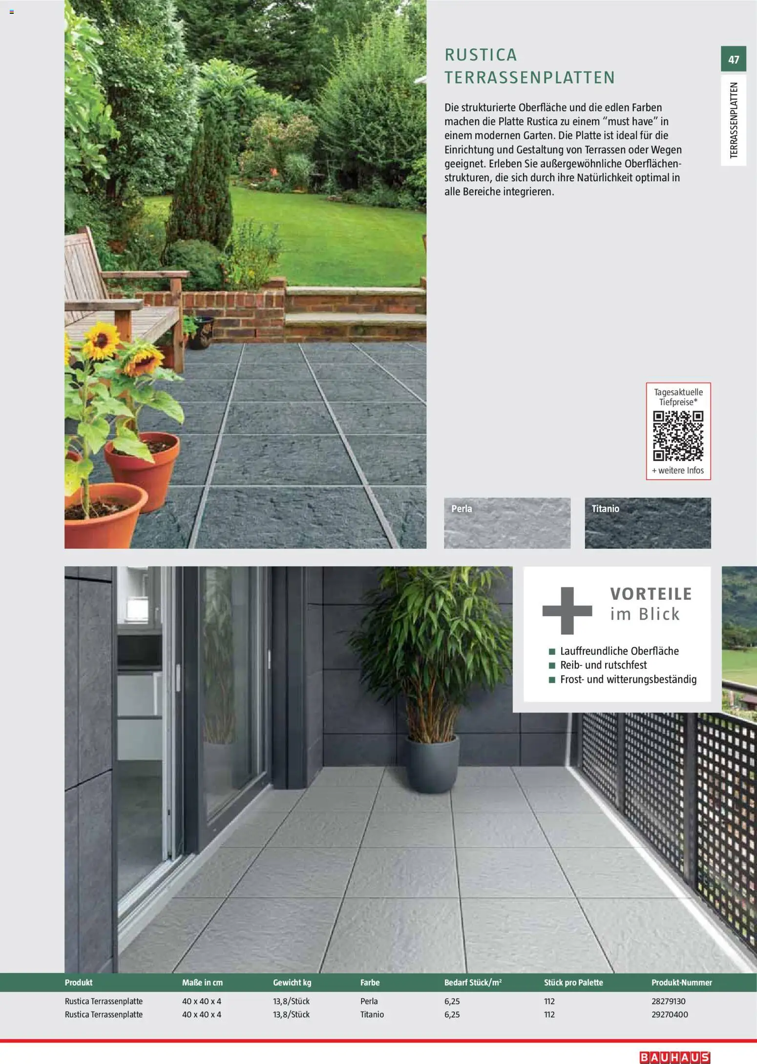 Bauhaus Gartenbaumaterialien 2026 – gültig ab 02.03.2026 | Seite: 47 | Produkte: Gewicht