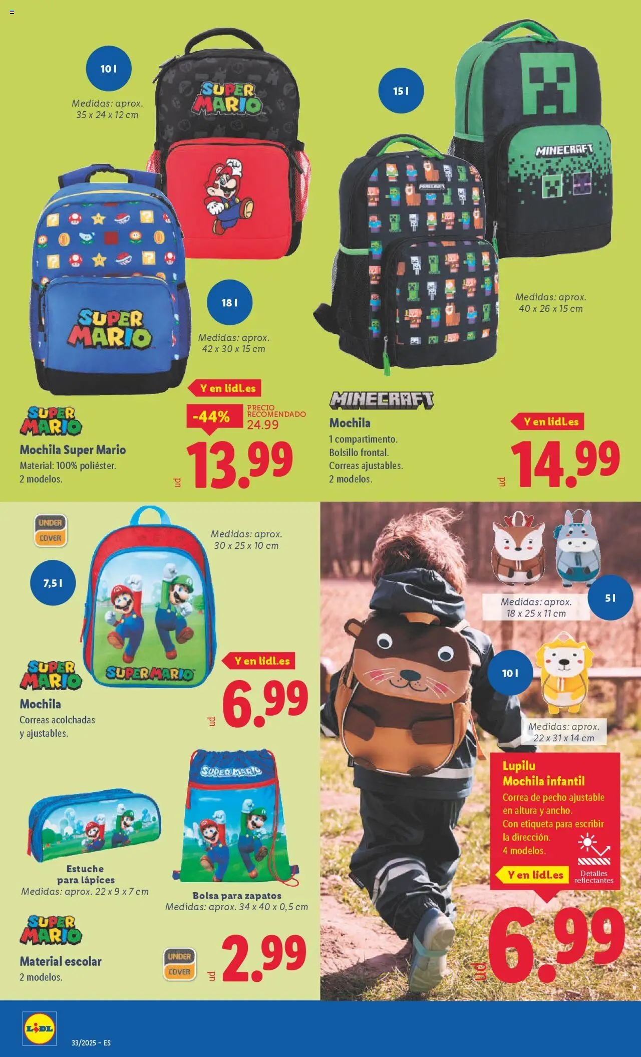 Lidl catálogo de bazar MAD │ válido desde el 11.08.2025 | Página: 10 | Productos: Mochila, Bolsa