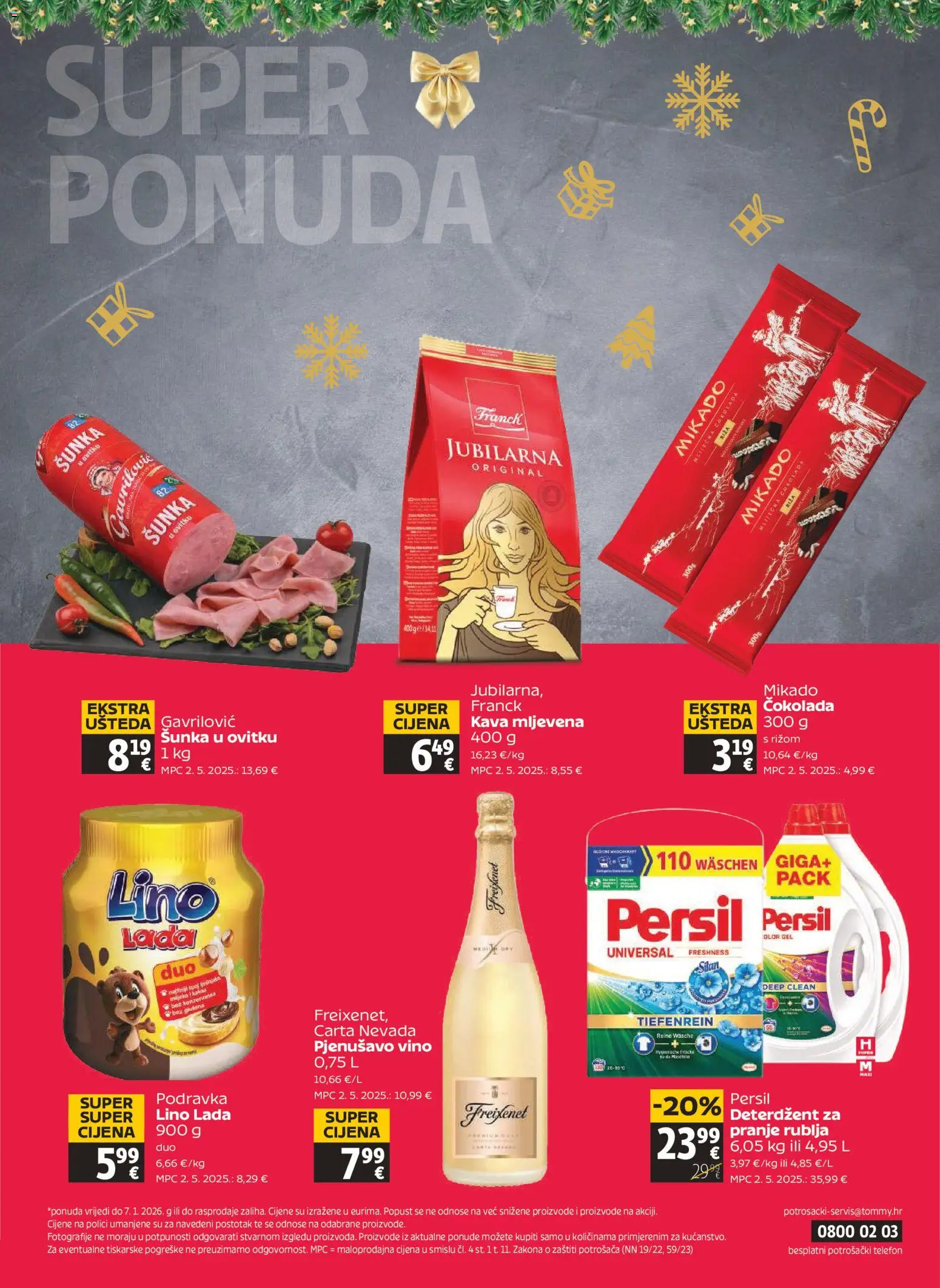 Tommy katalog | vrijedi od 29.12.2025 | Stranica: 32 | Proizvodi: Podravka, Deterdžent, Telefon, Persil