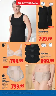 Esmara Ženske gaćice, Veličine: S - XL (36-50)*, 3 komada (1 kom. = 300.-) - pregled Lidl kataloga - važi od 30.10.2025 | Strana: 63 | Proizvode: Gaćice, Grudnjak