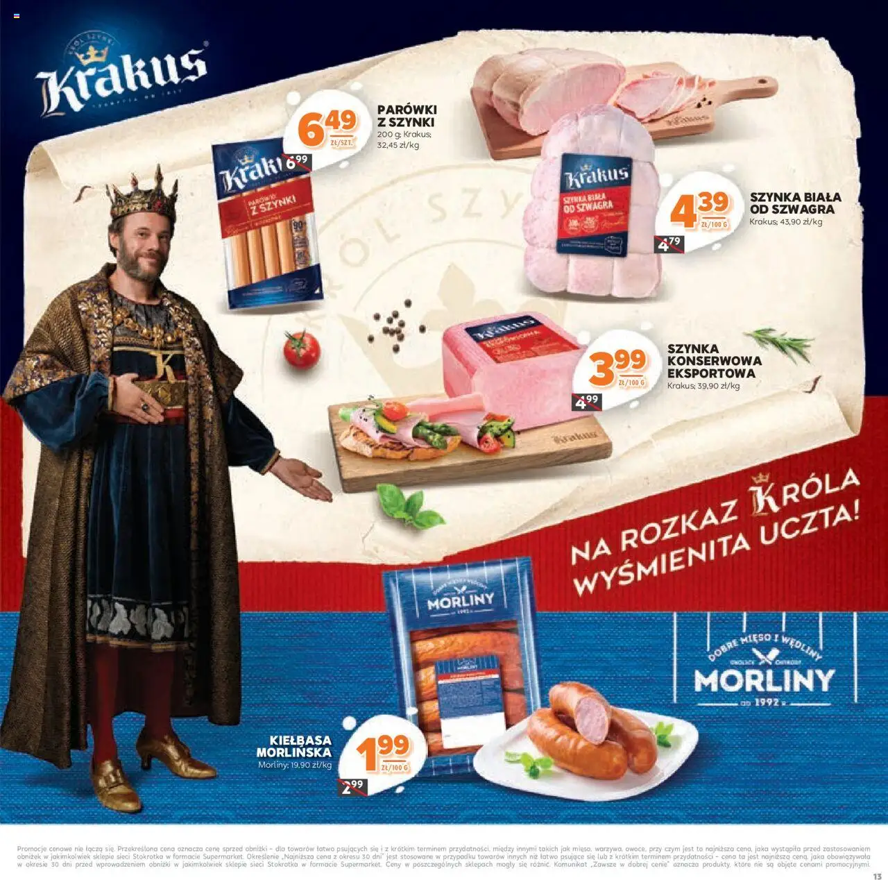 Stokrotka Gazetka - Katalog Kulinarny od 12.06.2025 | Strona: 13 | Produkty: Mięso, Stokrotka, Parówki z szynki, Wędliny