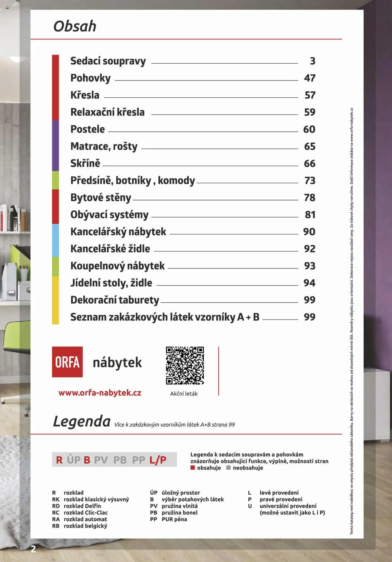 ORFA nábytek katalog 2025-2026 od 01.10.2025 | Strana: 2 | Produkty: Kancelářské židle, Židle, Barvy, Taburety