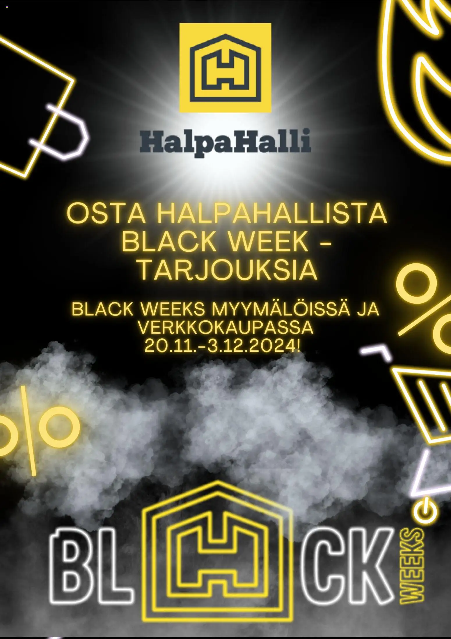 Halpa Halli - Black Friday ennakkoilmoitus – voimassa 06.11.2025 alkaen | Sivu: 1