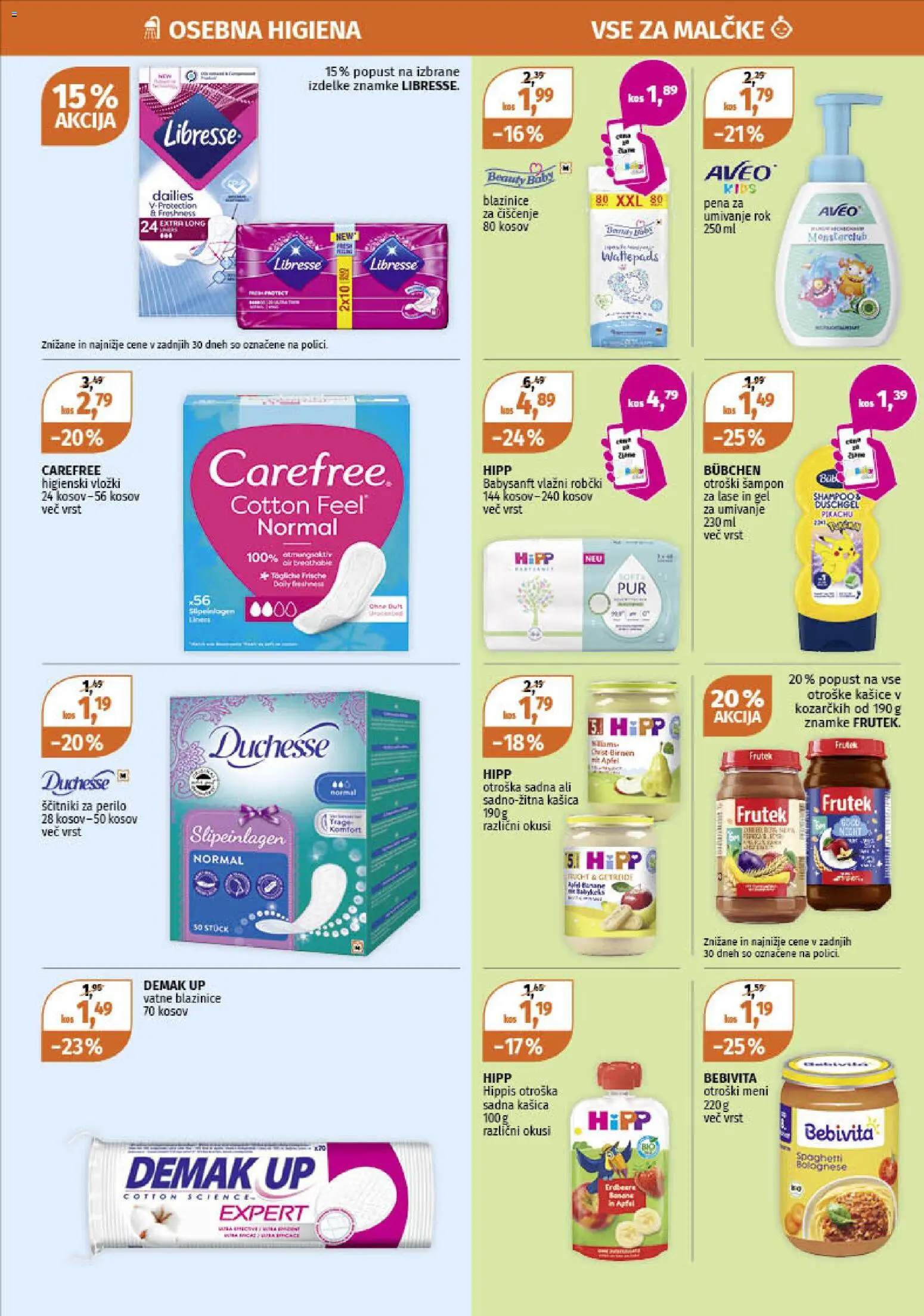 Novi Müller katalog ponudbe – veljaven od 27.10.2025 | Stran: 6 | Izdelki: Vatne blazinice, Robčki, Sampon, Ščitniki