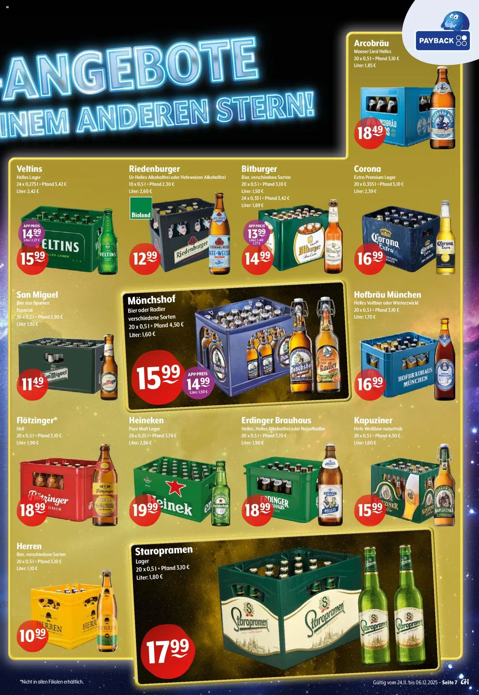 Getränke Hoffmann - Nordrhein - Westfalen – gültig ab 24.11.2025 | Seite: 7 | Produkte: Bitburger, Monchshof, Erdinger, Radler