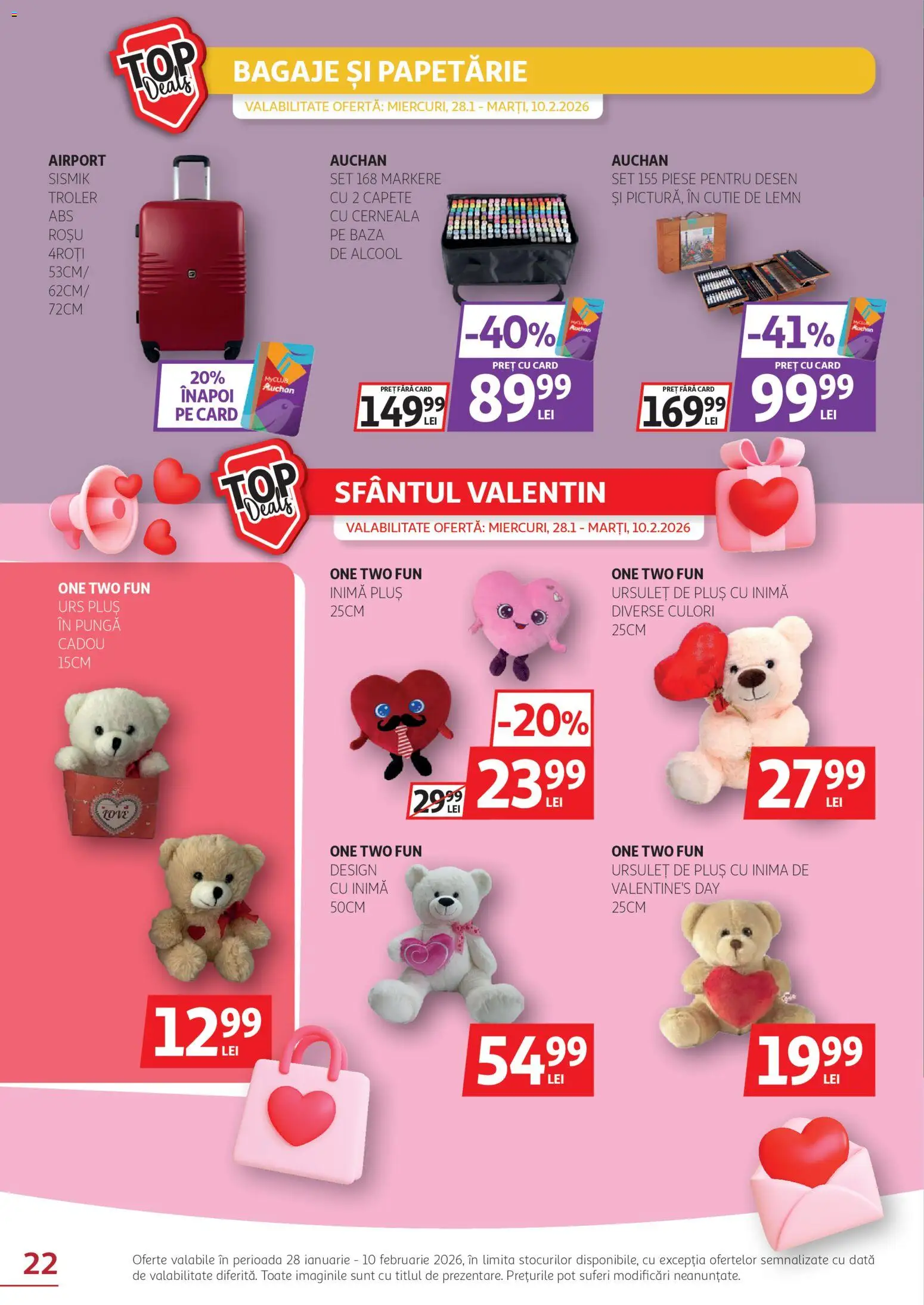 Noul catalog Auchan – valabil de la 28.01.2026 | Pagină: 22 | Produse: Pungă, Cutie