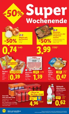 Lidl Flugblatt gültig ab 14.08.2025 | Seite: 8 | Produkte: Zwiebeln, Zucker, Joghurt, Schinken