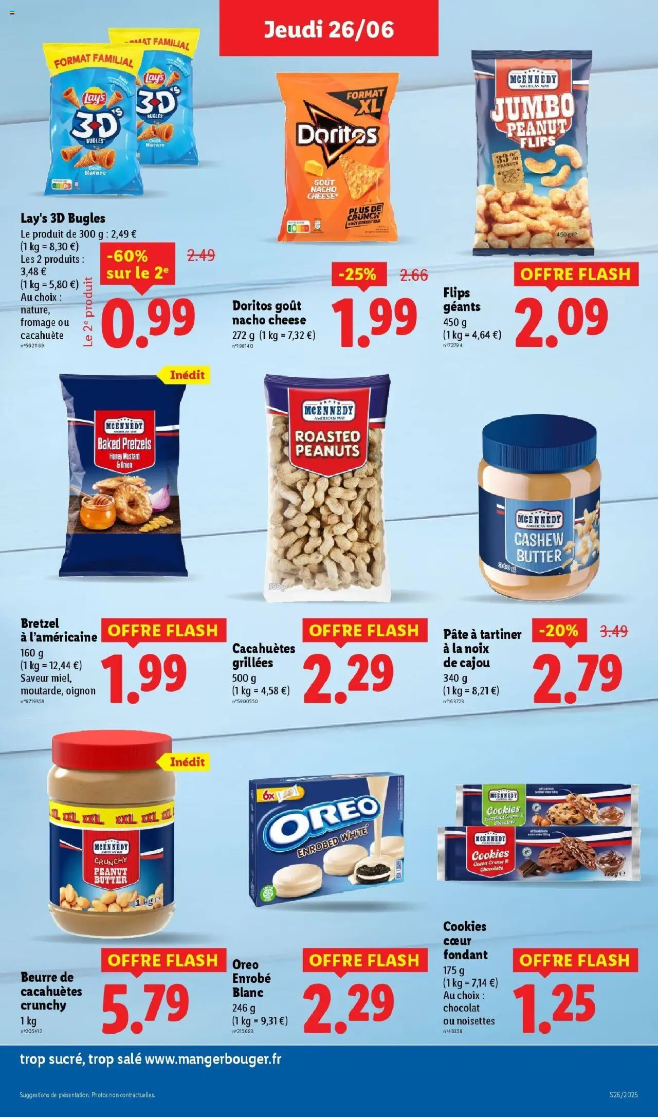  | Page: 25 | Produits: Cacahuète, Cookies, Beurre de cacahuètes, Chocolat