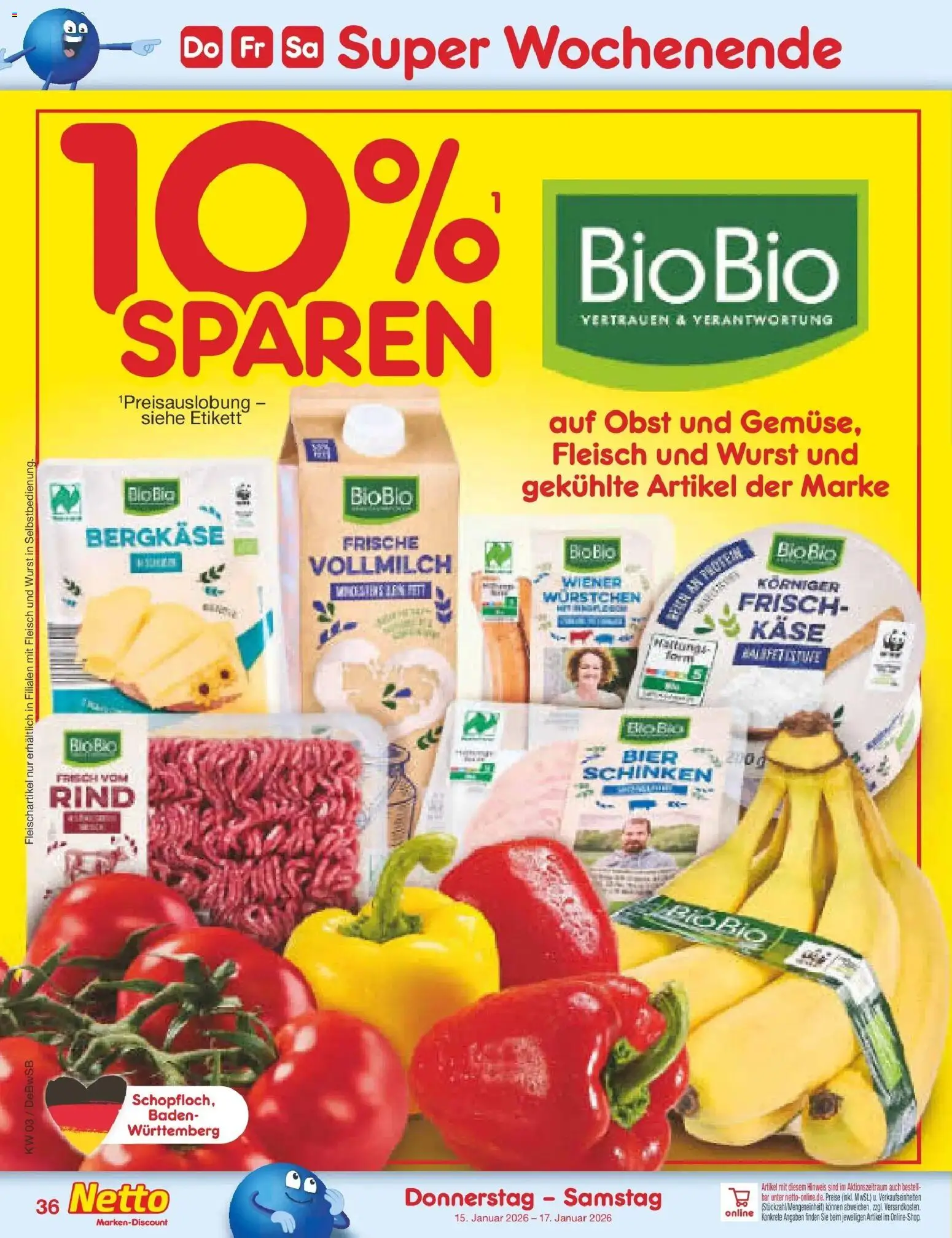 Netto Marken-Discount prospekt Waiblingen-Bittenfeld	 – gültig ab 12.01.2026 | Seite: 46 | Produkte: Bier, Wurst, Schinken, Fleisch