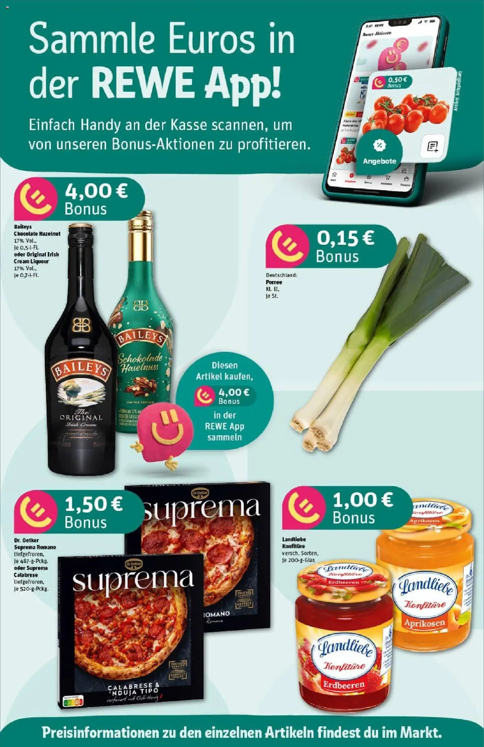 Rewe prospekt Heidenheim	 – gültig ab 26.10.2025 | Seite: 4 | Produkte: Schokolade, Baileys, Pizza, Erdbeeren