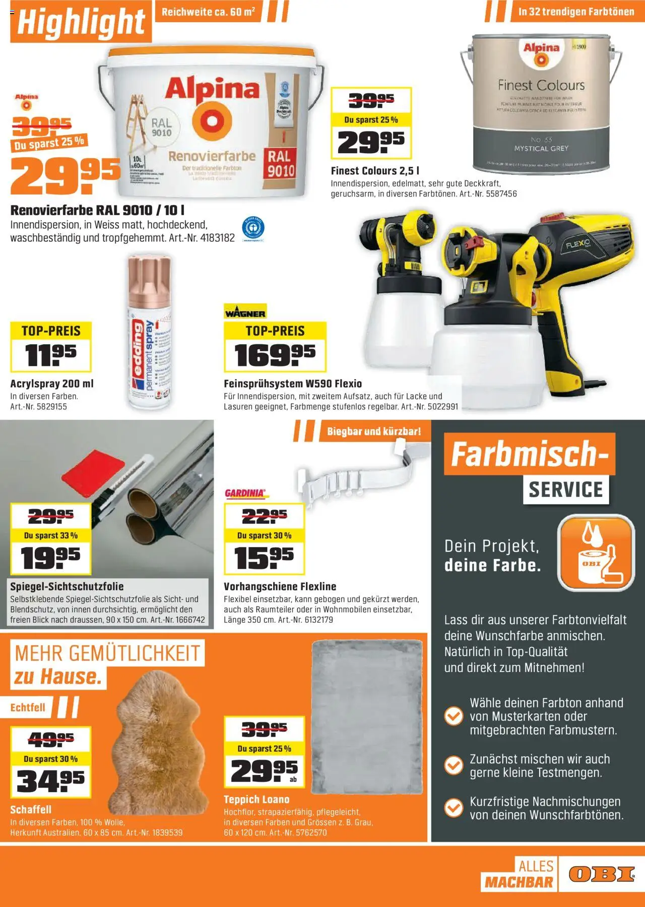 OBI Aktionen – gültig ab 15.09.2025 | Seite: 5 | Produkte: Raumteiler, Teppich