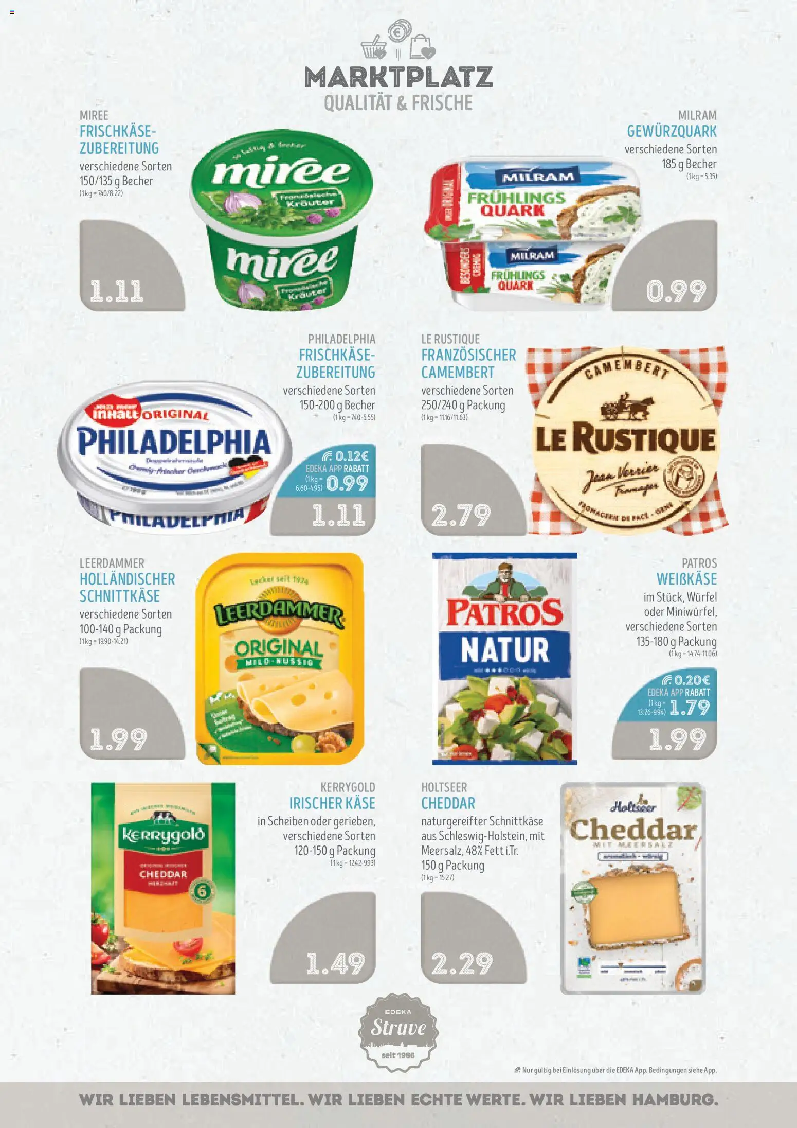 Edeka Struve Prospekt 	 – gültig ab 17.11.2025 | Seite: 7 | Produkte: Quark, Käse, Patros, Milram