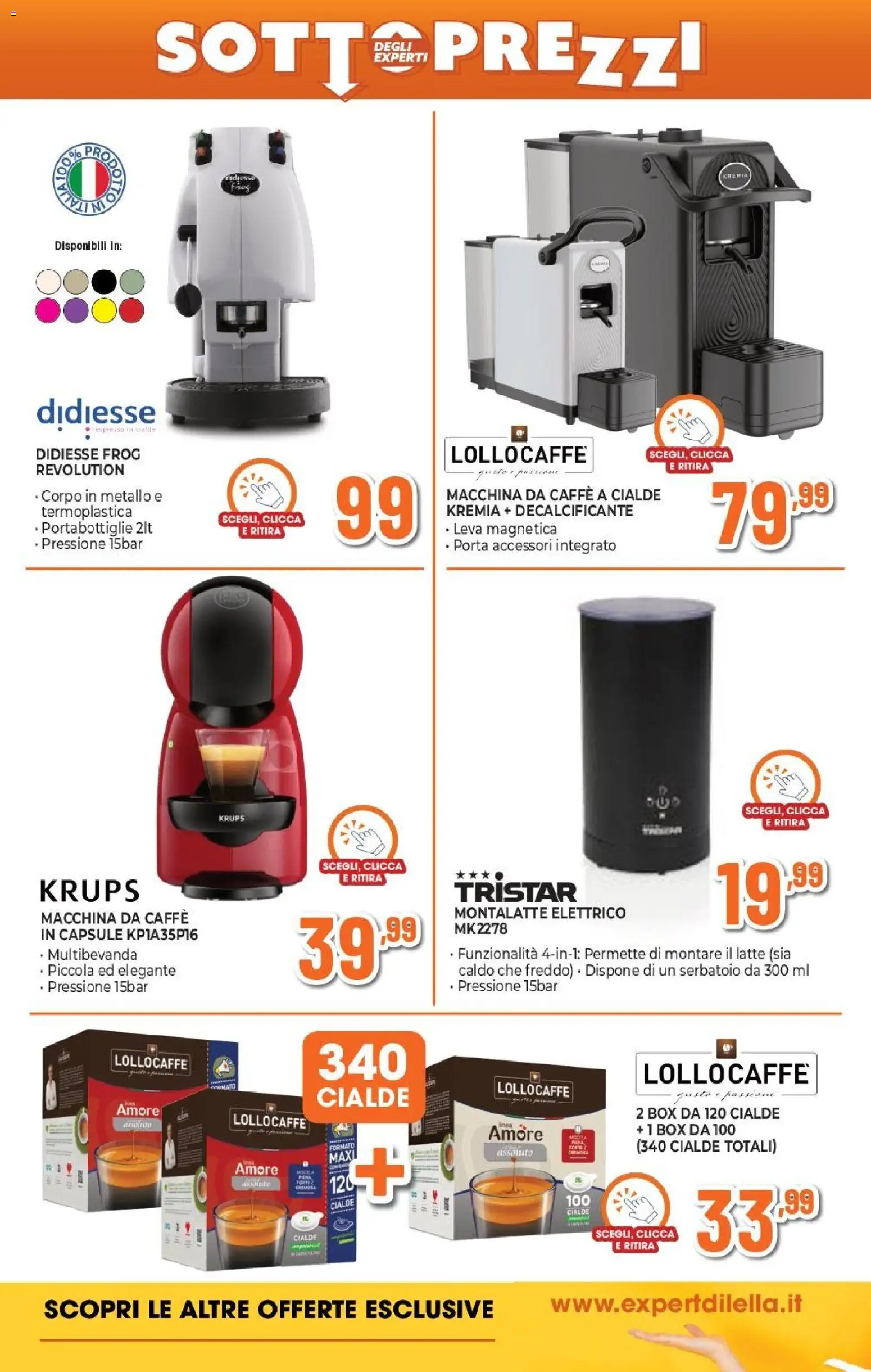 Volantino Expert del 26.02.2026 | Pagina: 15 | Prodotti: Macchina da caffe, Caffè, Latte