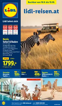 Lidl Reisen ab 19.09.2025 gültig