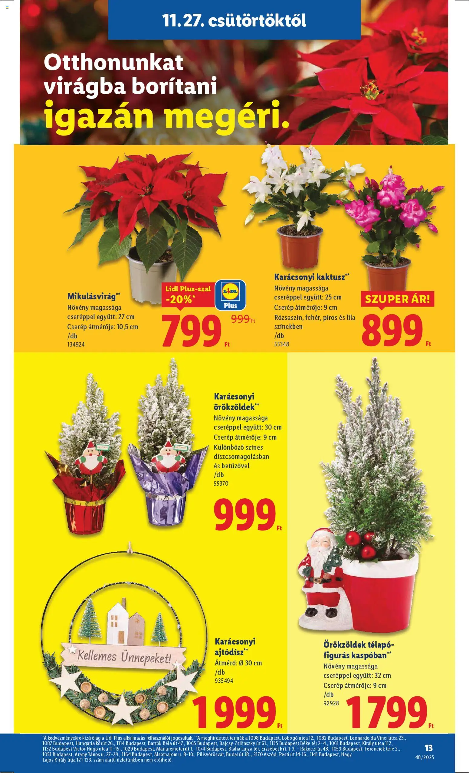 Lidl akciós ujság - amely érvényes a következő dátumtól: 27.11.2025 | Oldal: 13