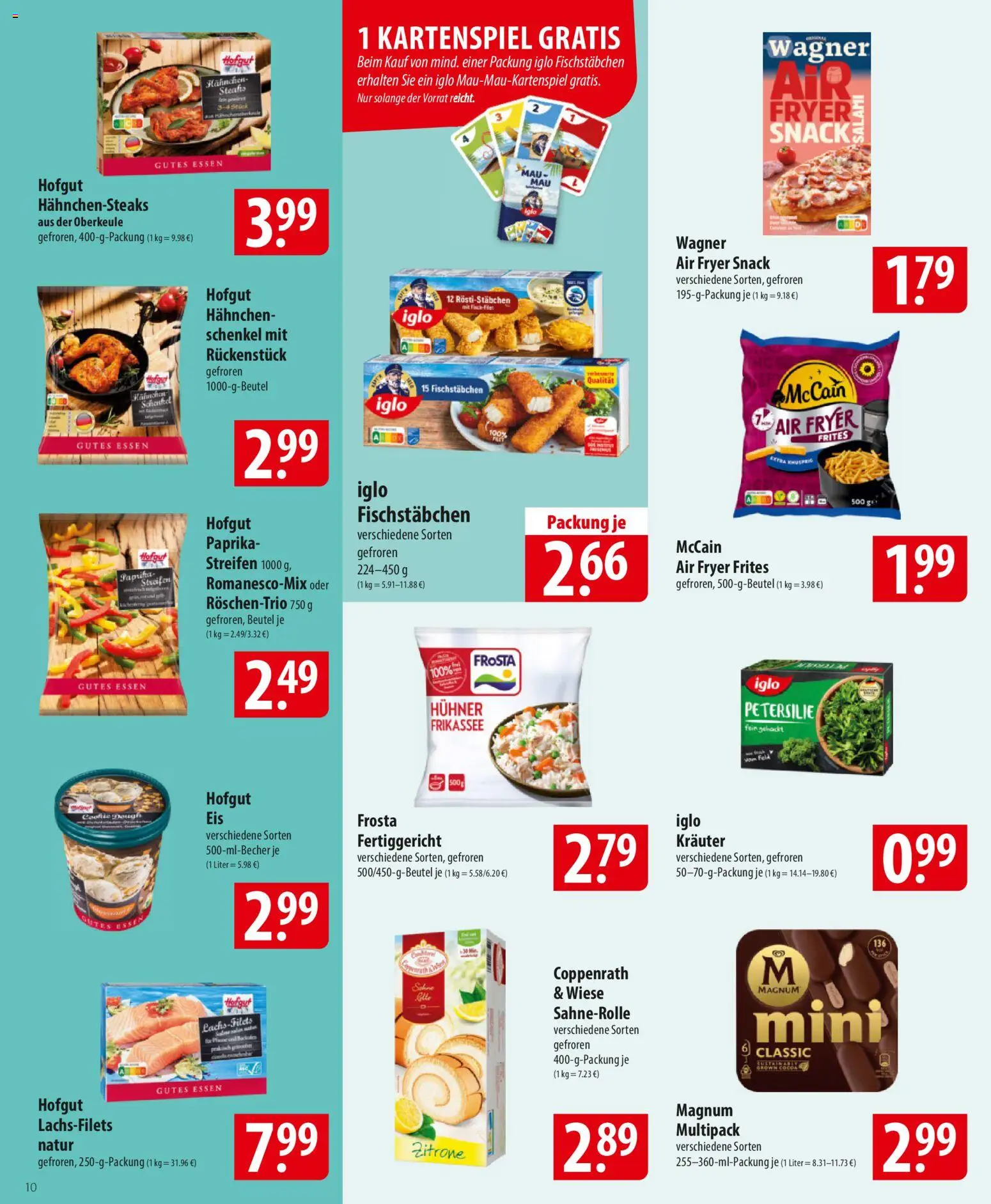 Famila Prospekt 	 – gültig ab 16.02.2026 | Seite: 10 | Produkte: McCain, Fischstabchen, Petersilie, Salami