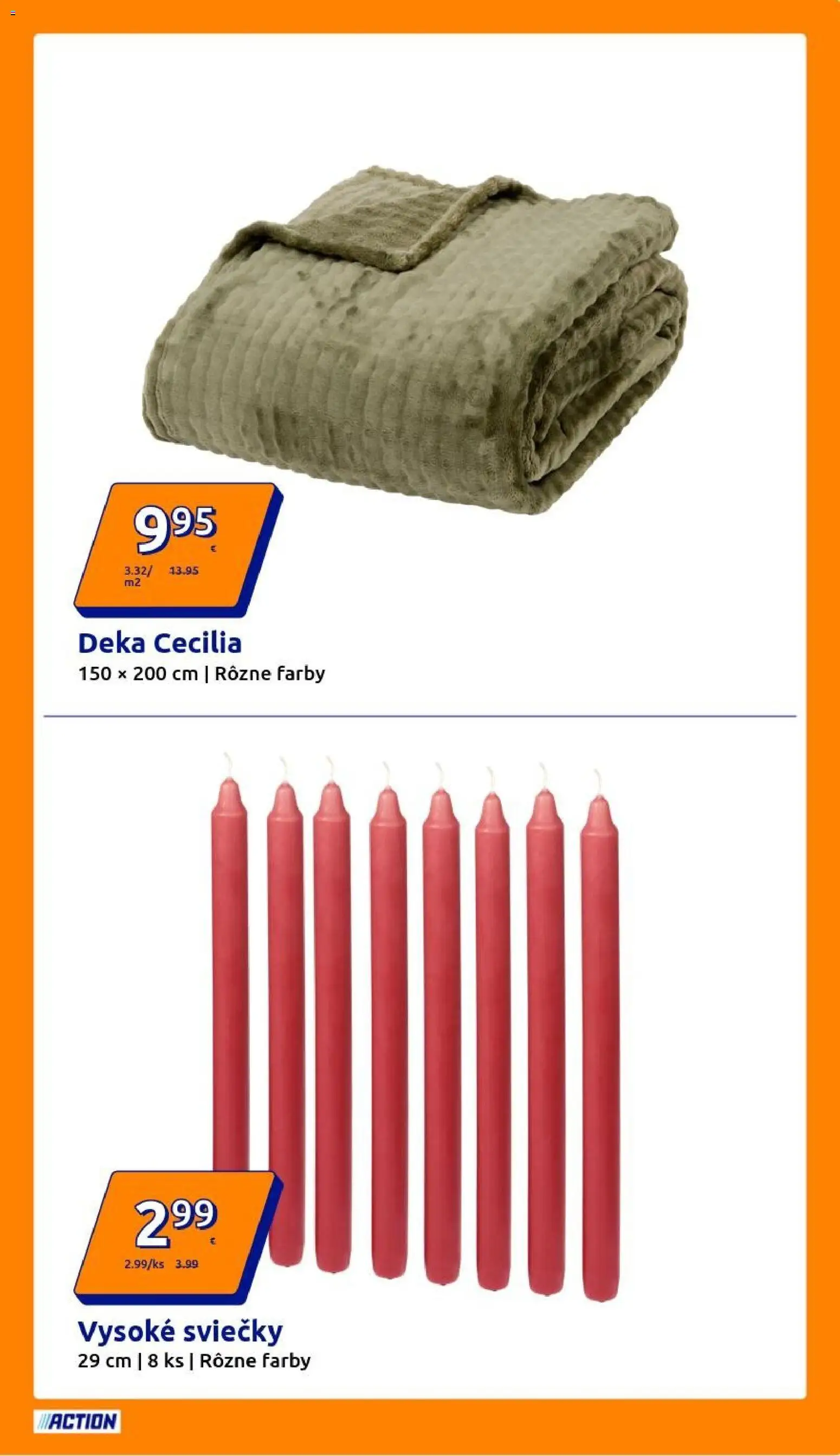 Nové Action akcie – leták je platný od 17.12.2025 | Strana: 5 | Produkty: Sviečky