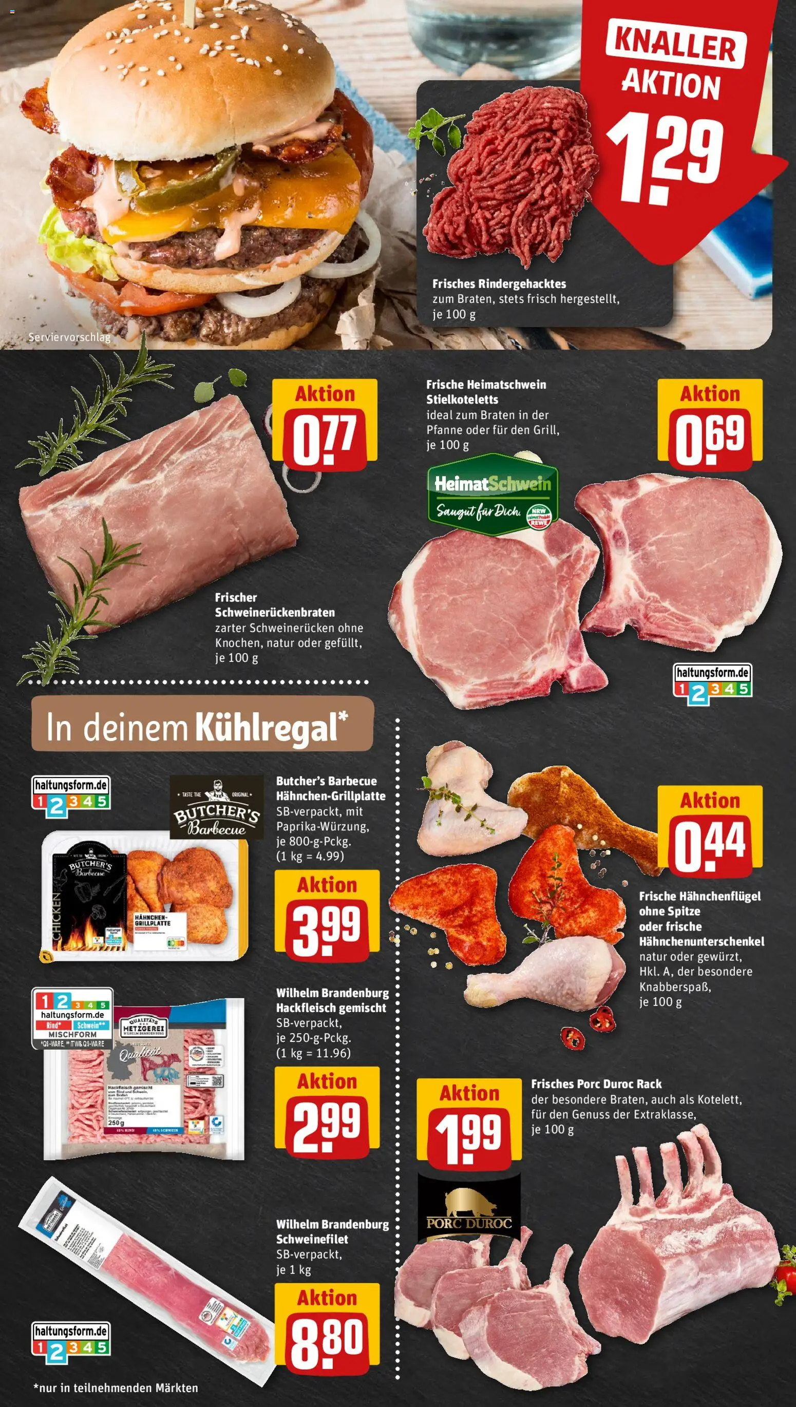 Rewe ihr Kaufpark Prospekt 	 – gültig ab 13.04.2026 | Seite: 6 | Produkte: Hahnchen, Schweinefilet, Schweinerucken, Hackfleisch