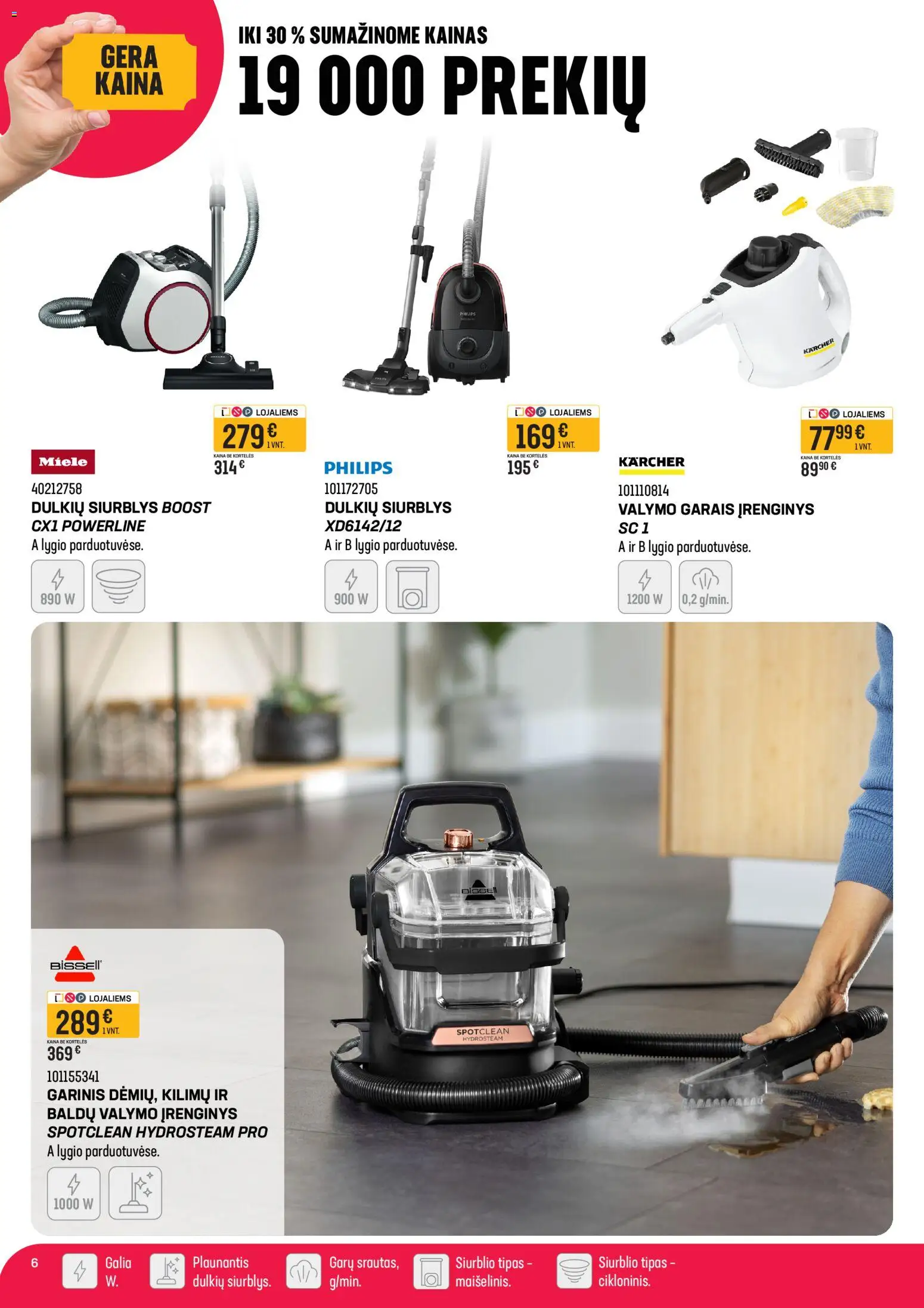 Senukai akcijos nuo 02.04.2026 | Puslapis: 5 | Prekių: Dulkių siurblys