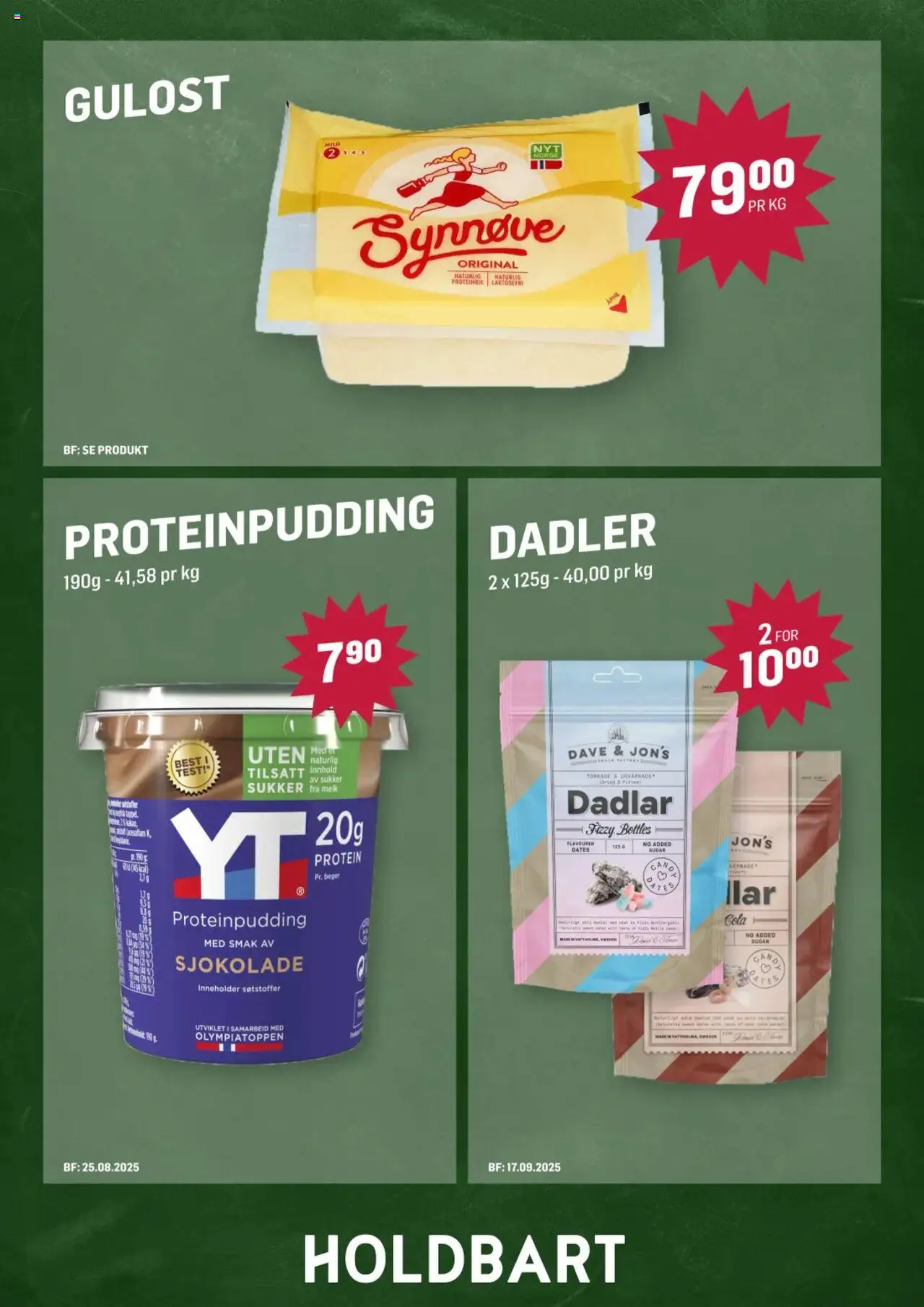  | Side: 3 | Produkter: Gulost, Sukker, Dadler, Necessär