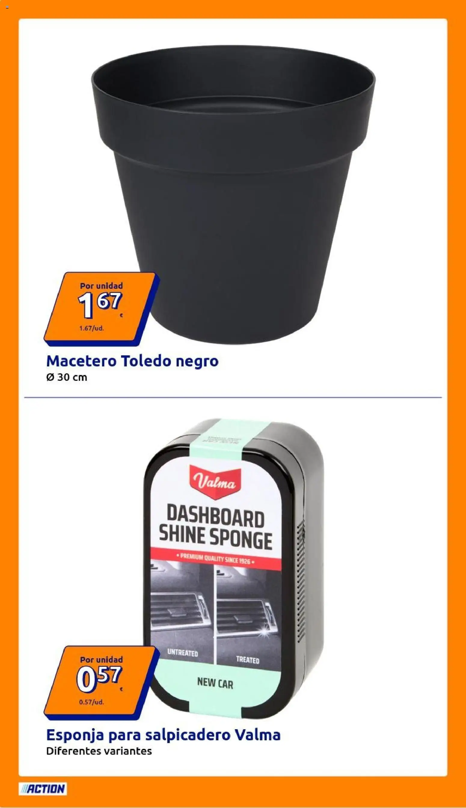 Action folleto │ válido desde el 25.03.2026 | Página: 2 | Productos: Esponja, Macetero