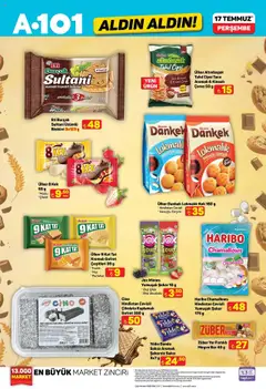 A101 Katalog Aldın Aldın - 17.07.2025 tarihinden itibaren geçerlidir | Sayfa: 17 | Ürünler: Gofret, Çikolata, Şeker, Fındık