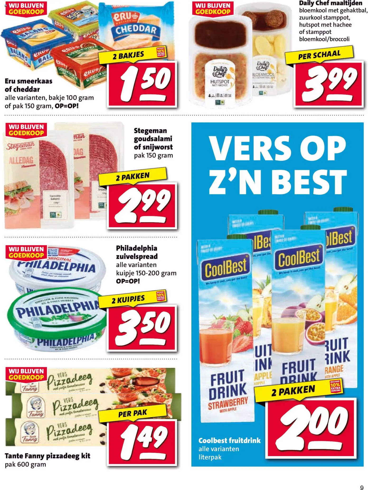 {H1} | Pagina: 9 | Producten: Bloemkool, Schaal, Kokusz, Fruit