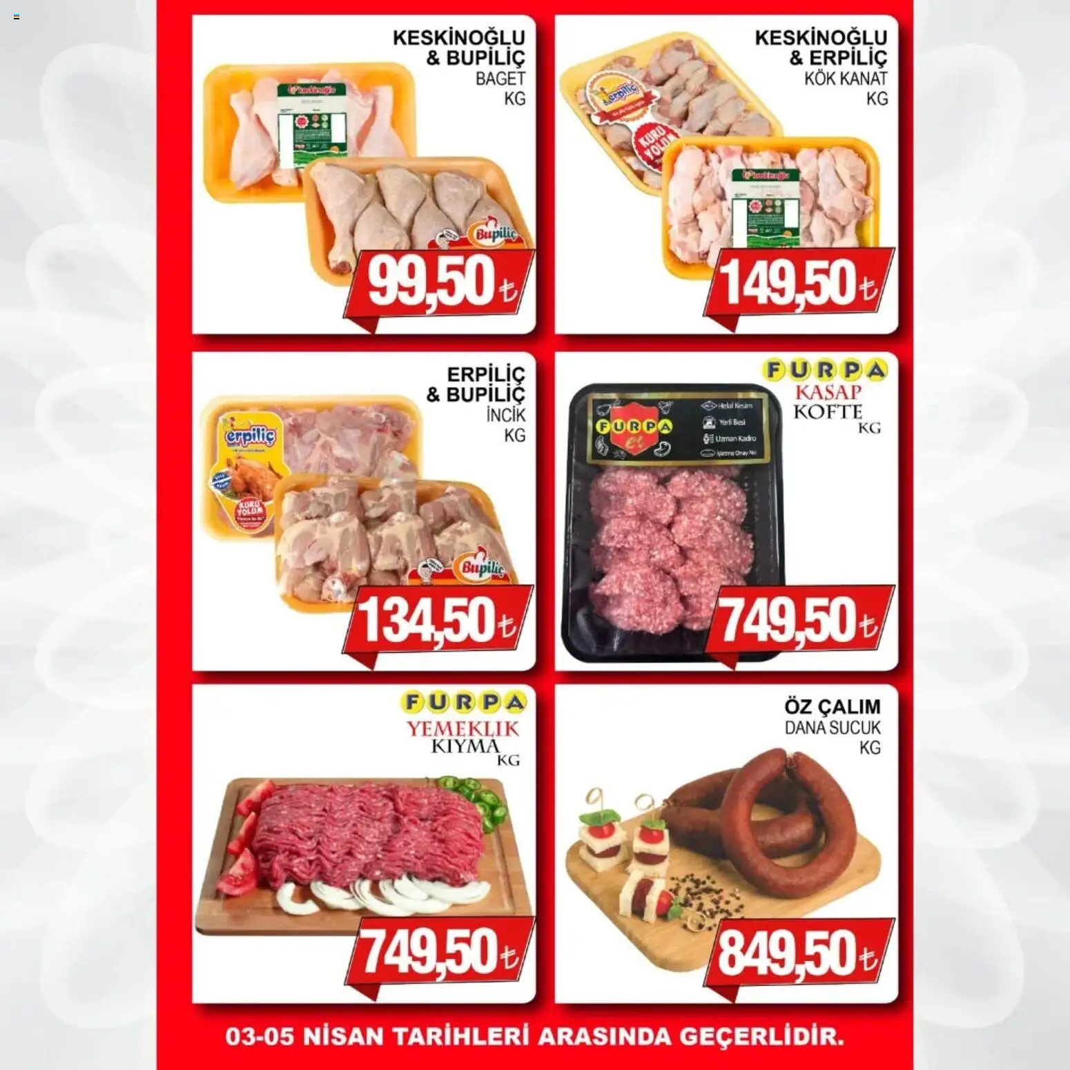 Furpa - Katalog Muhteşem Fiyatlar - 03.04.2026 tarihinden itibaren geçerlidir | Sayfa: 4 | Ürünler: Kıyma, Sucuk