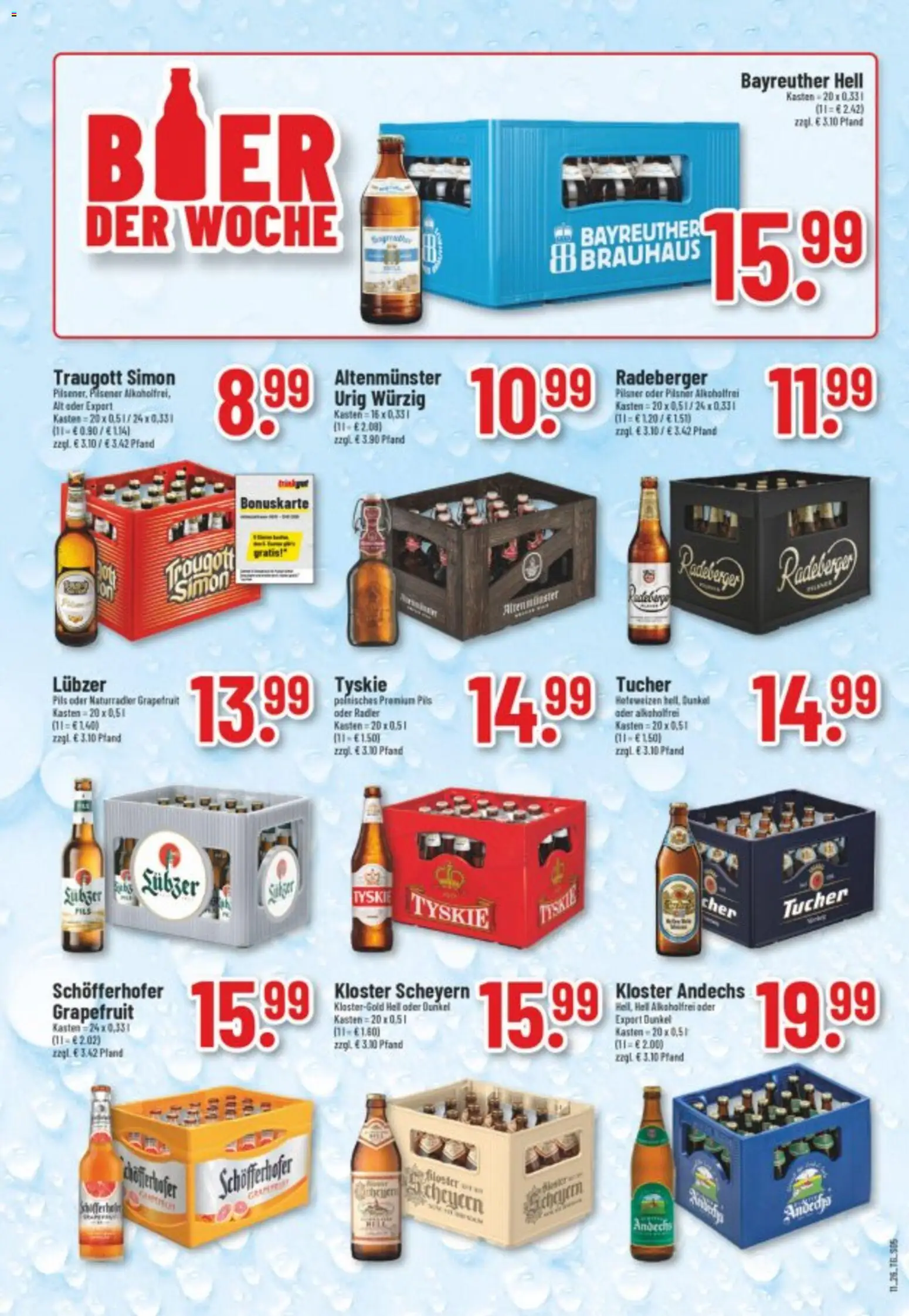Trinkgut Prospekt 	 – gültig ab 09.03.2026 | Seite: 5 | Produkte: Bayreuther hell, Tyskie, Pils, Grapefruit