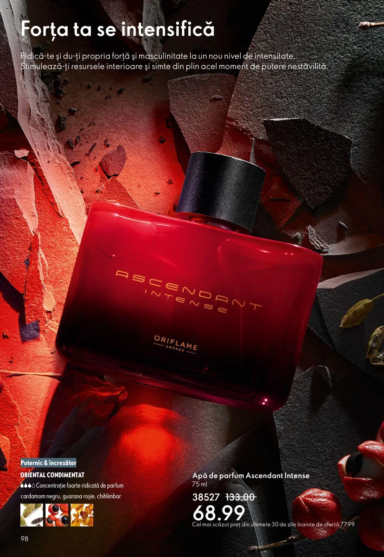 Oriflame catalog 13 2025 – valabil de la 10.09.2025 | Pagină: 98 | Produse: Apă de parfum, Parfum, Apă