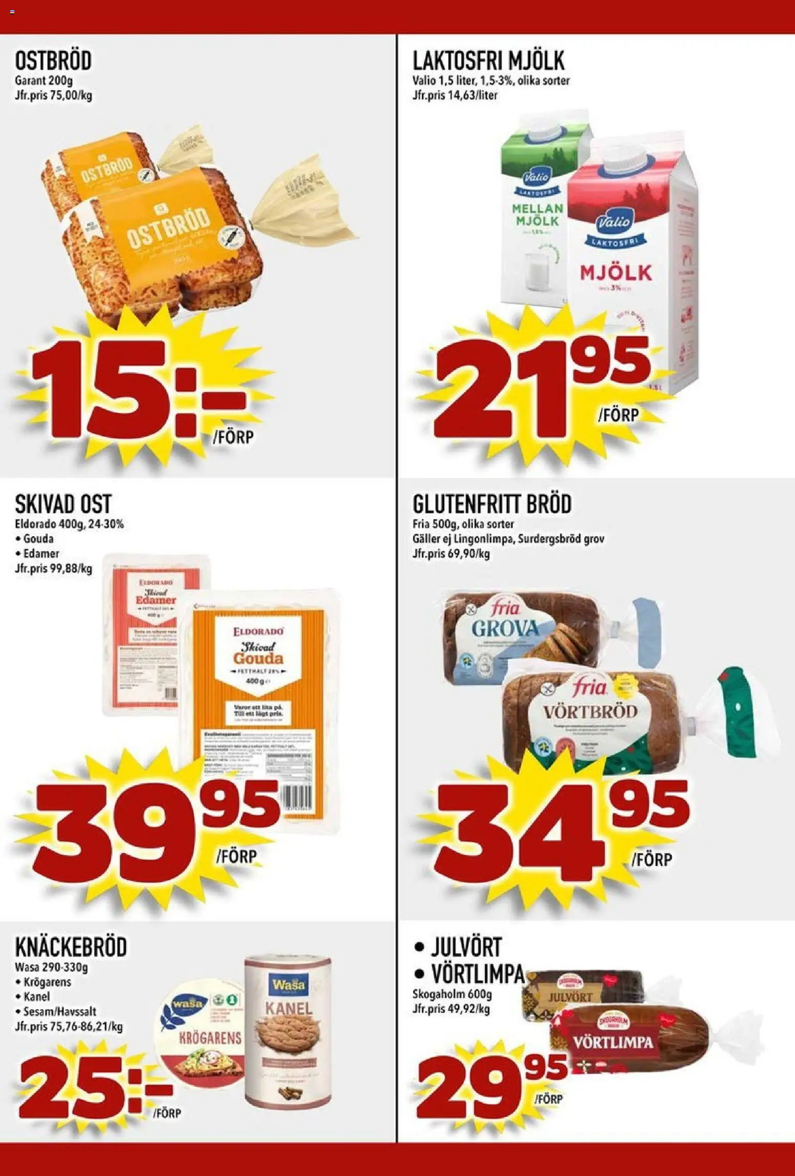 Din Mat reklamblad aktuell från 15.12.2025 | Sida: 6 | Produkter: Galler, Mjölk, Kanel, Bröd