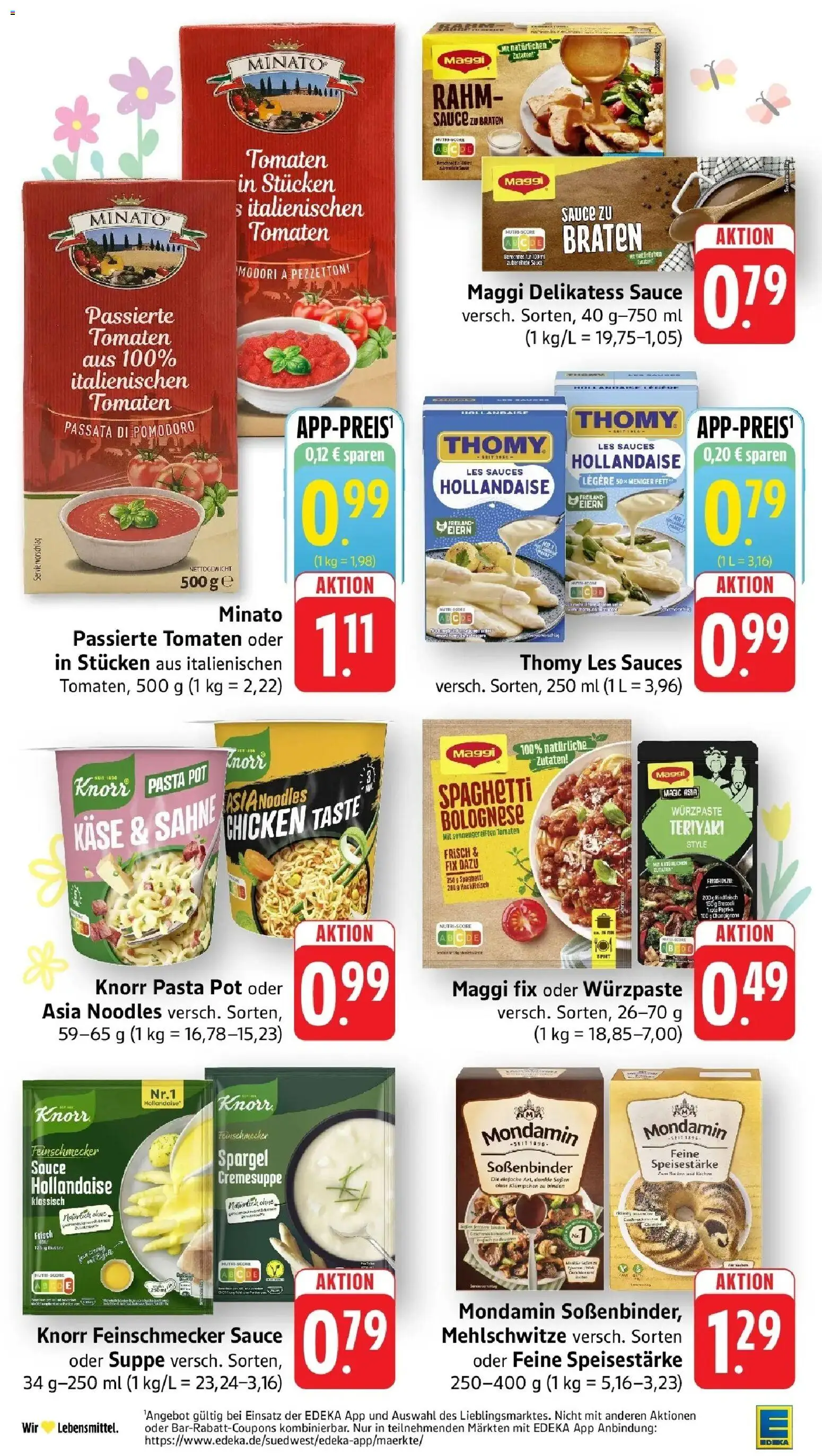 Edeka prospekt Freiburg	 – gültig ab 30.03.2026 | Seite: 33 | Produkte: Thomy les sauces, Maggi, Tomaten, Maggi fix