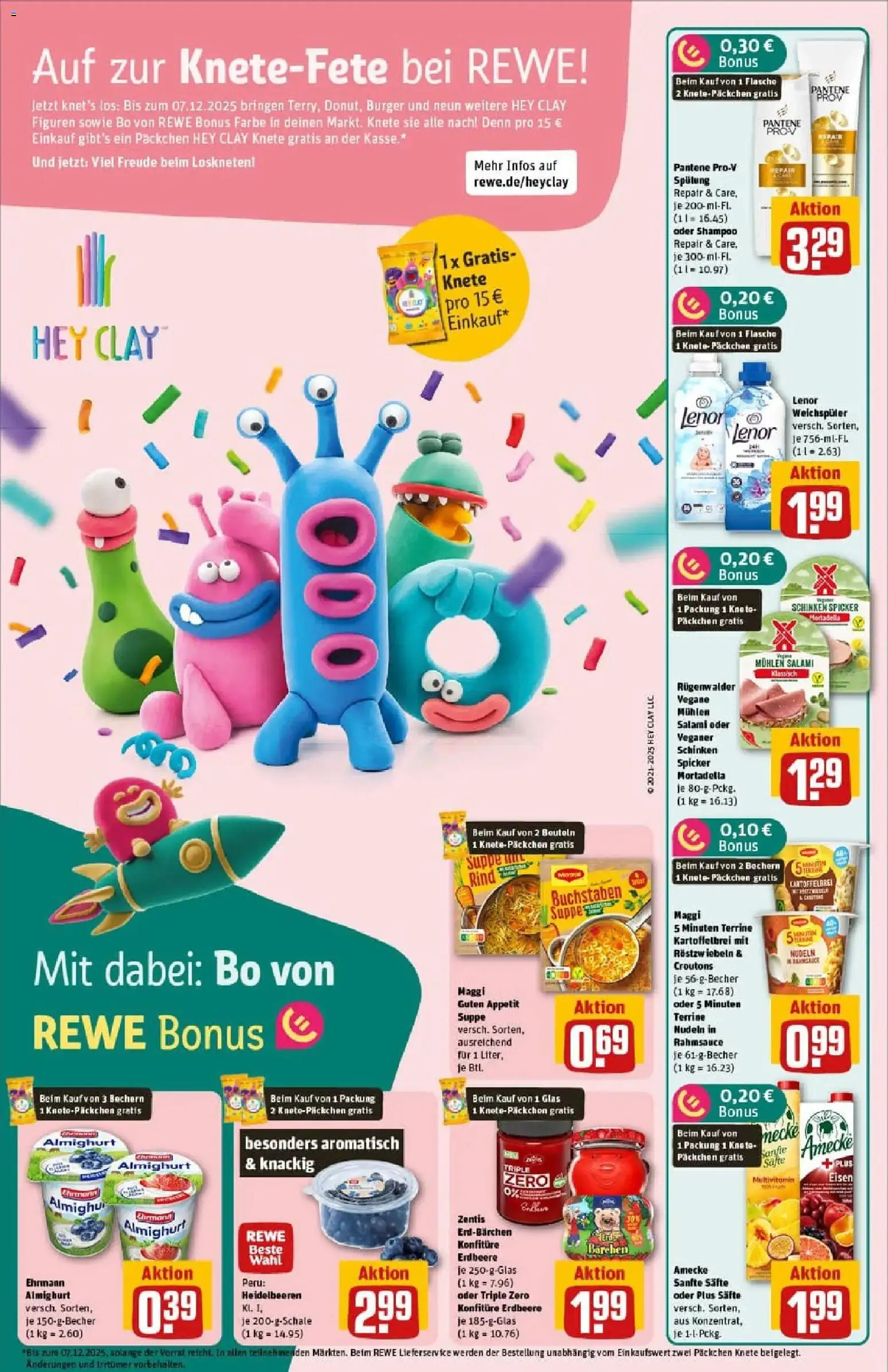 Rewe prospekt Lübeck	 – gültig ab 10.11.2025 | Seite: 28 | Produkte: Lenor, Ehrmann almighurt, Spülung, Salami