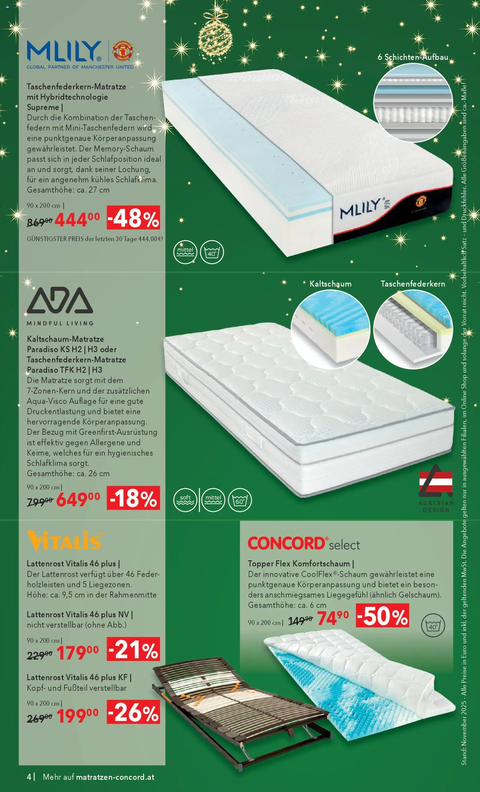 Matratzen Concord Flugblatt gültig ab 03.12.2025 | Seite: 4