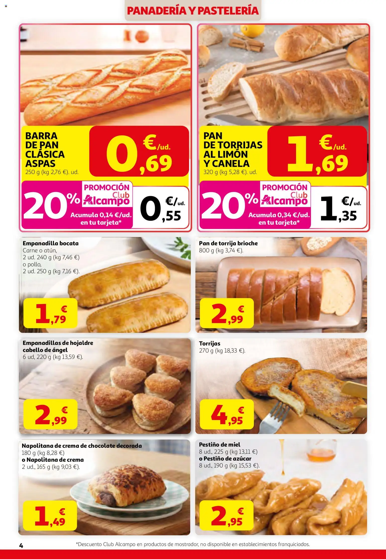 Alcampo HG Nacional │ válido desde el 12.03.2026 | Página: 4 | Productos: Ψηφιακή κάμερα, Pan, Crema, Panadería