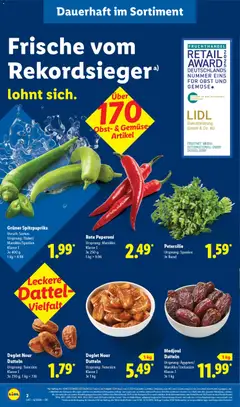 Lidl - Prospekt ab 02.02.2026 gültig | Seite: 4 | Produkte: Gemüse, Obst, Dattel, Petersilie