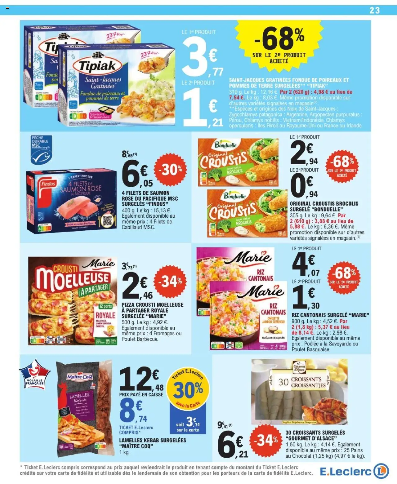 | Page: 23 | Produits: Pêche, Poireaux, Saumon, Noix