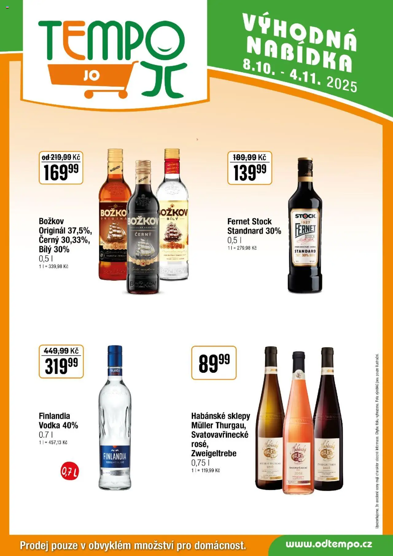 Tempo leták - JO od 08.10.2025 | Strana: 7 | Produkty: Vodka, Chia, Fernet, Božkov