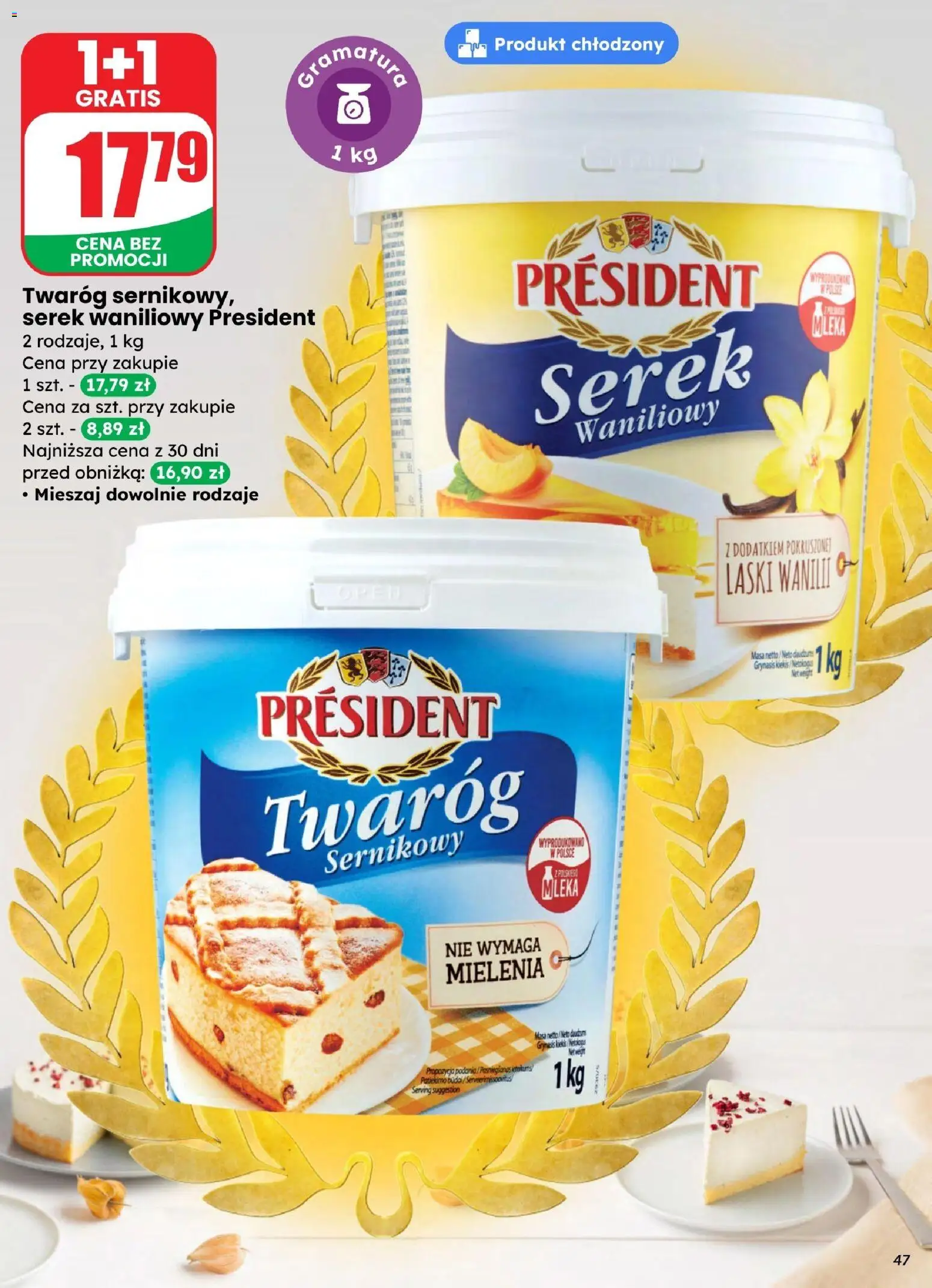 Dino gazetka od 25.03.2026 | Strona: 47 | Produkty: Cream cheese, Serek, Mleka, Twaróg