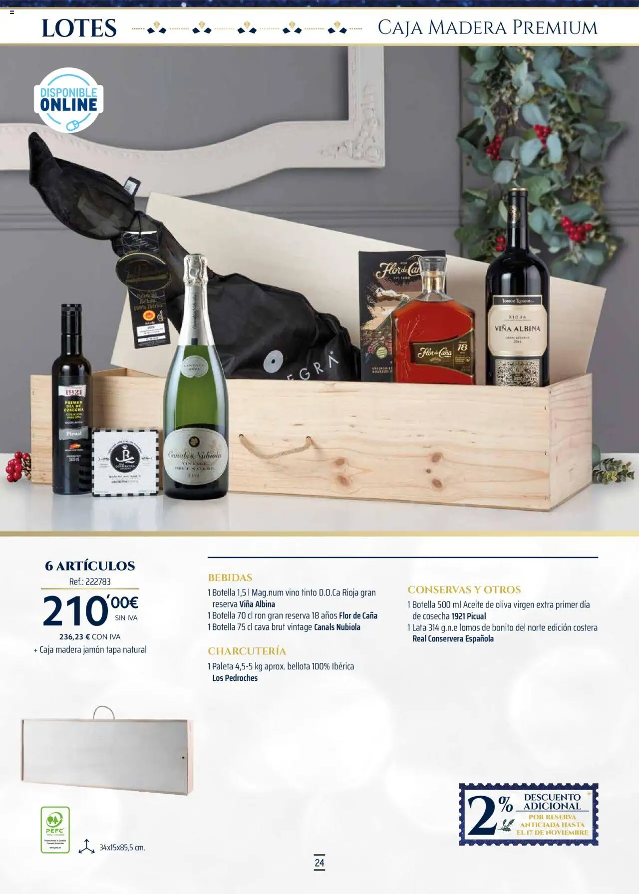 Makro - Lotes y cestas Centro │ válido desde el 04.10.2025 | Página: 24 | Productos: Ron, Jamón, Vino, Aceite de oliva virgen extra