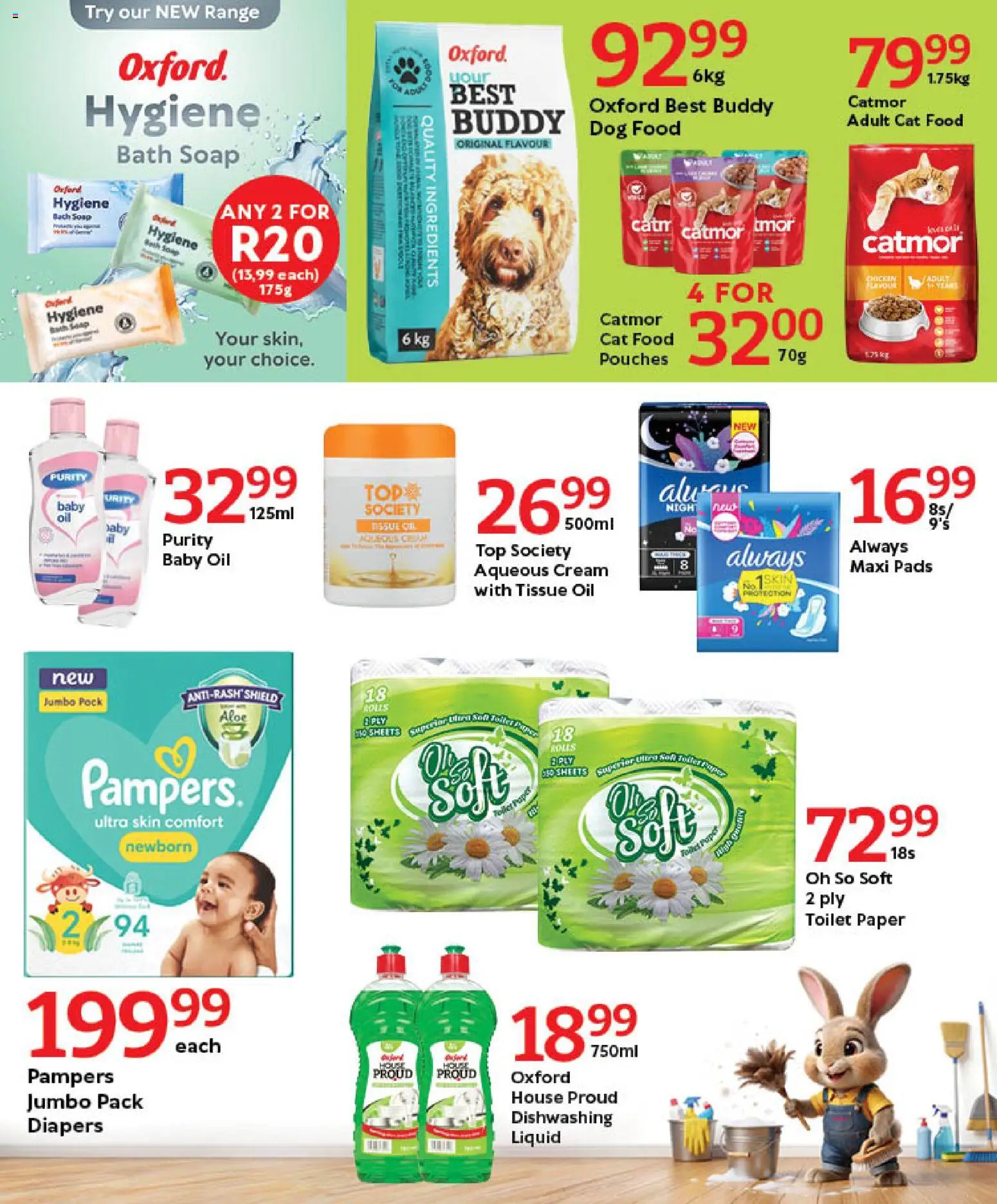 New Oxford Freshmarket catalogue – valid from 23.03.2026 | Page: 8 | Products: Oil, Soap, Paper, Toilet paper