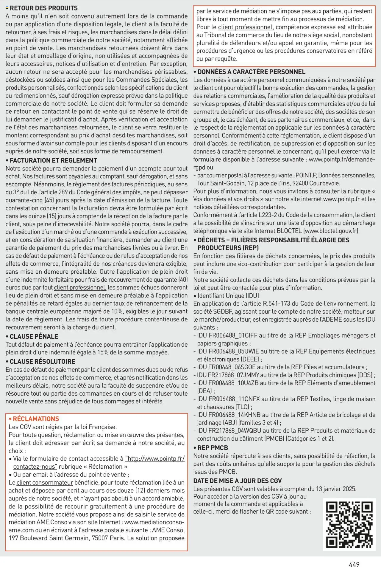  | Page: 449 | Produits: Piles, Cadre